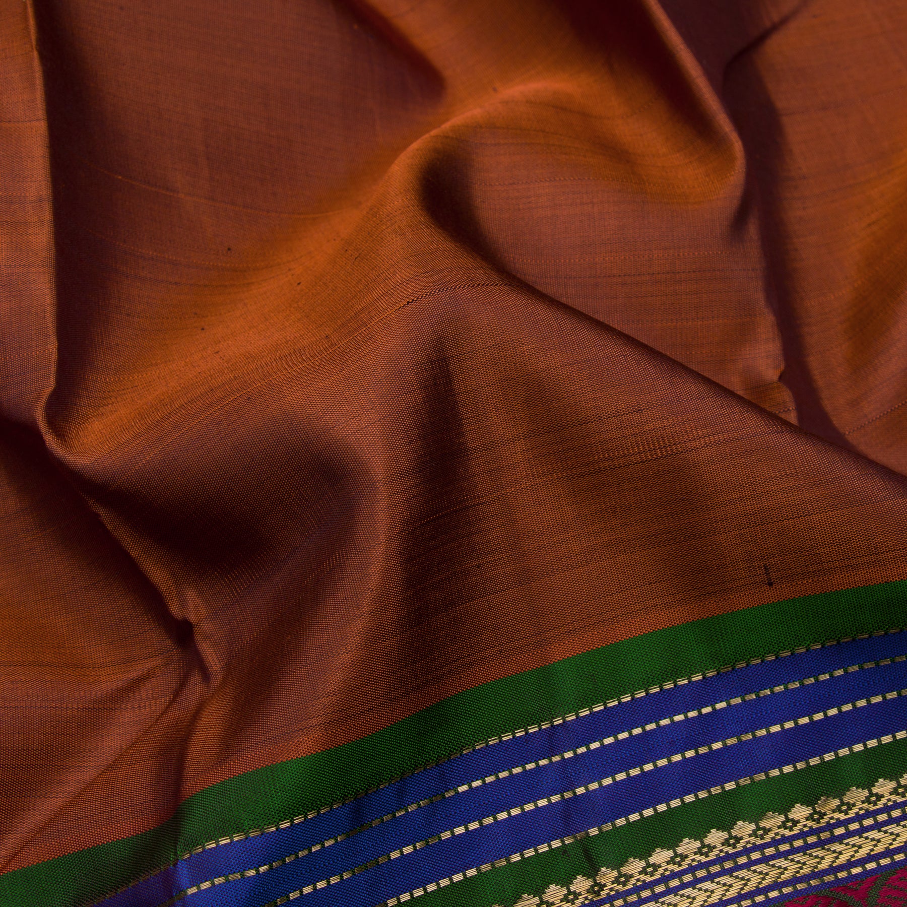 Kanakavalli Kanjivaram Silk Sari 22-040-HS001-11458 - Fabric View