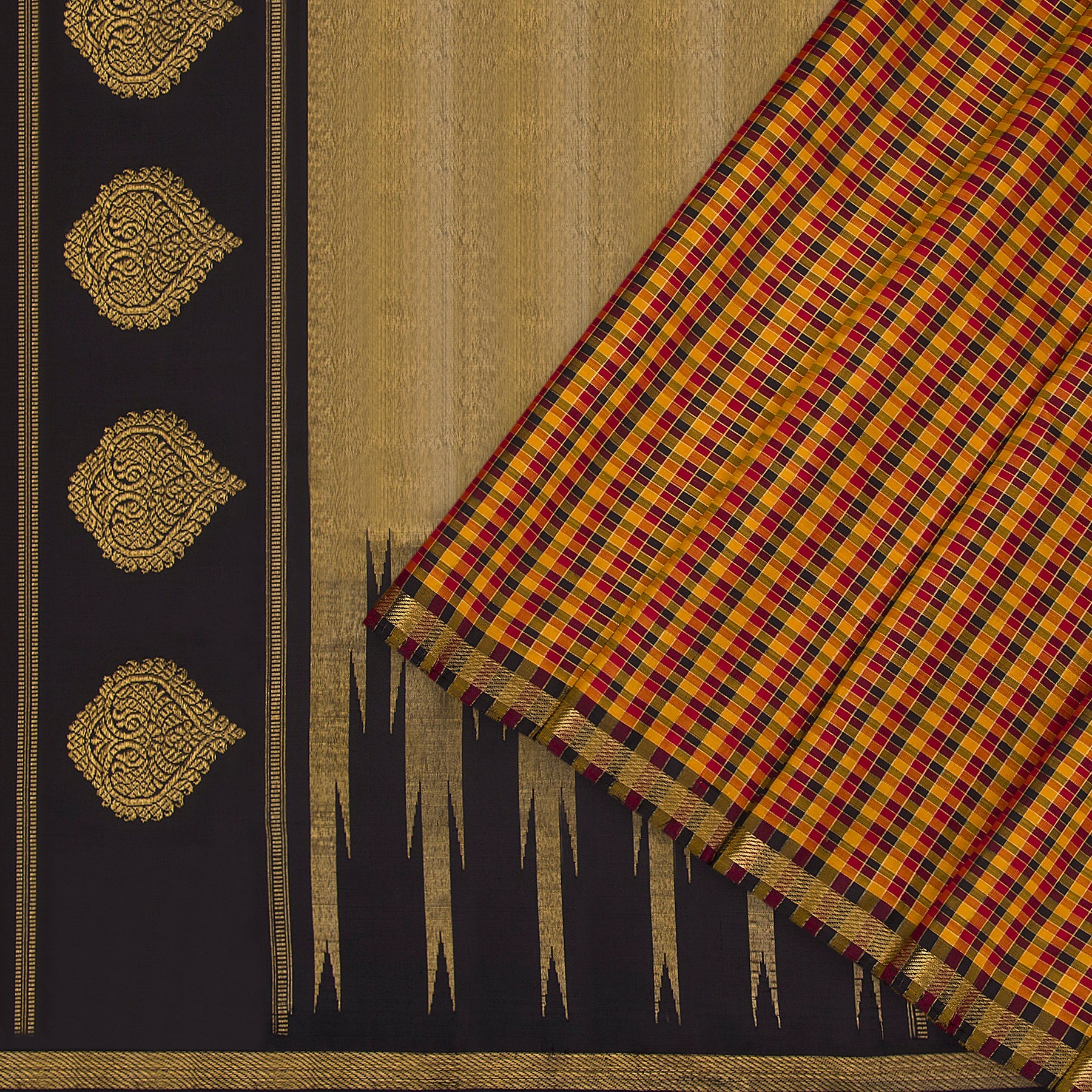 Kanakavalli Kanjivaram Silk Sari 22-040-HS001-11460 - Cover View