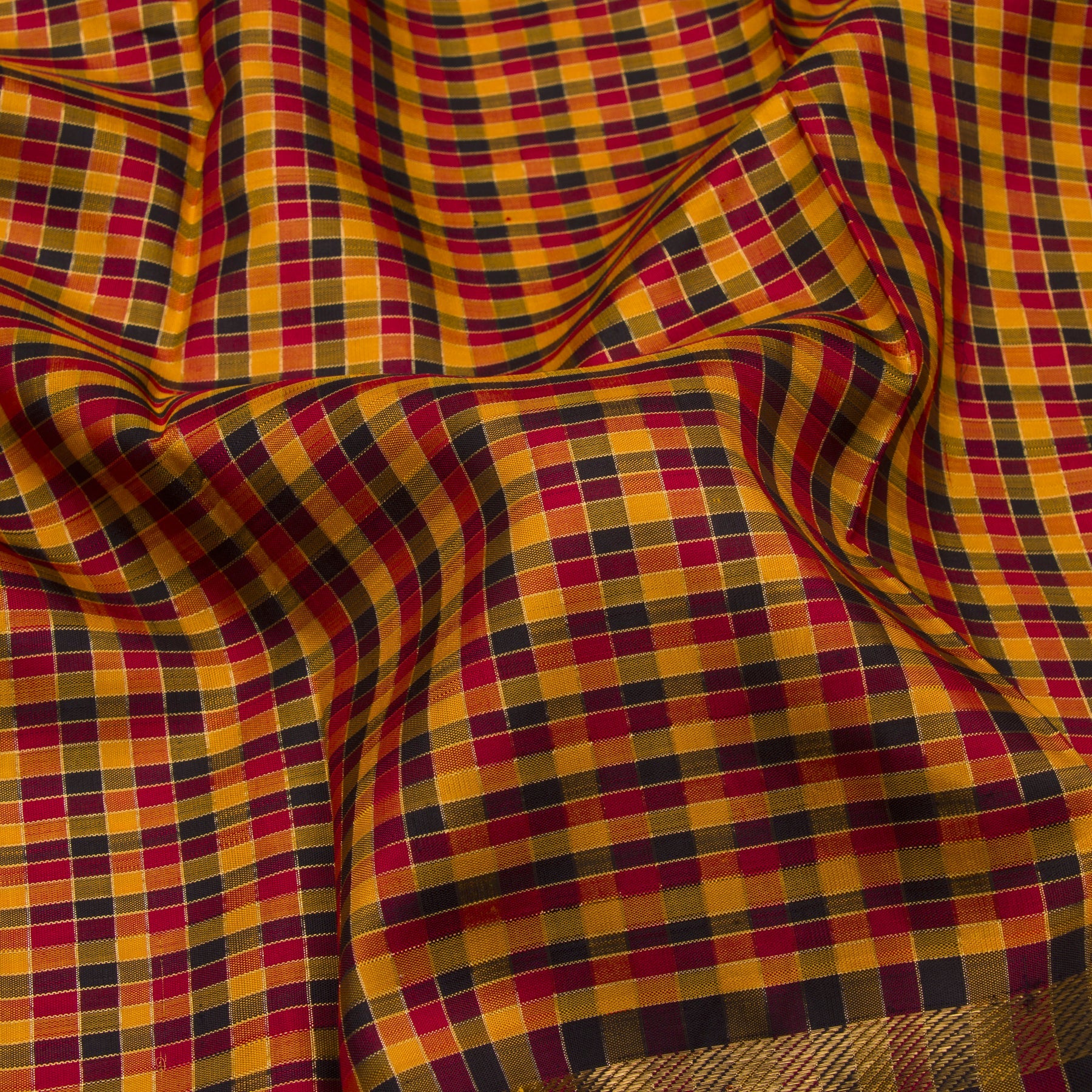 Kanakavalli Kanjivaram Silk Sari 22-040-HS001-11460 - Fabric View