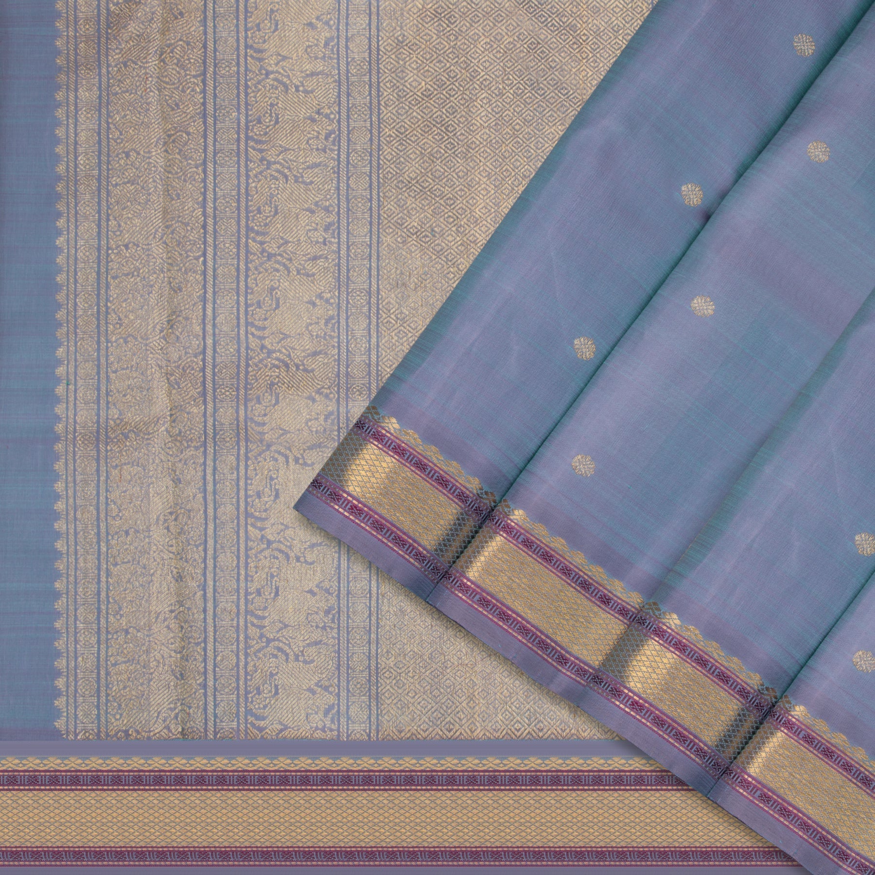 Kanakavalli Kanjivaram Silk Sari 22-040-HS001-12923 - Cover View