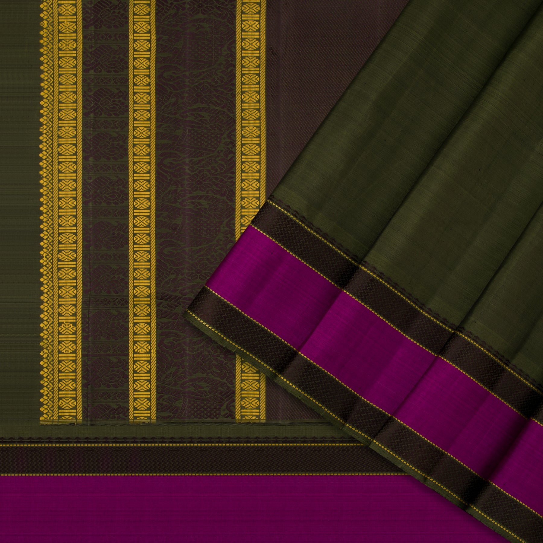 Kanakavalli Kanjivaram Silk Sari 22-040-HS001-12953 - Cover View