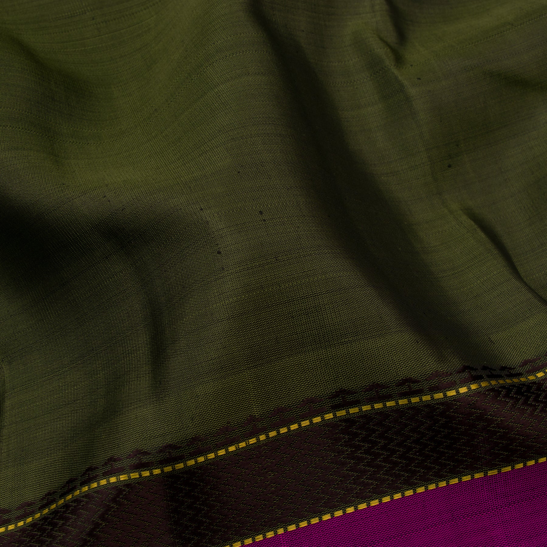 Kanakavalli Kanjivaram Silk Sari 22-040-HS001-12953 - Fabric View