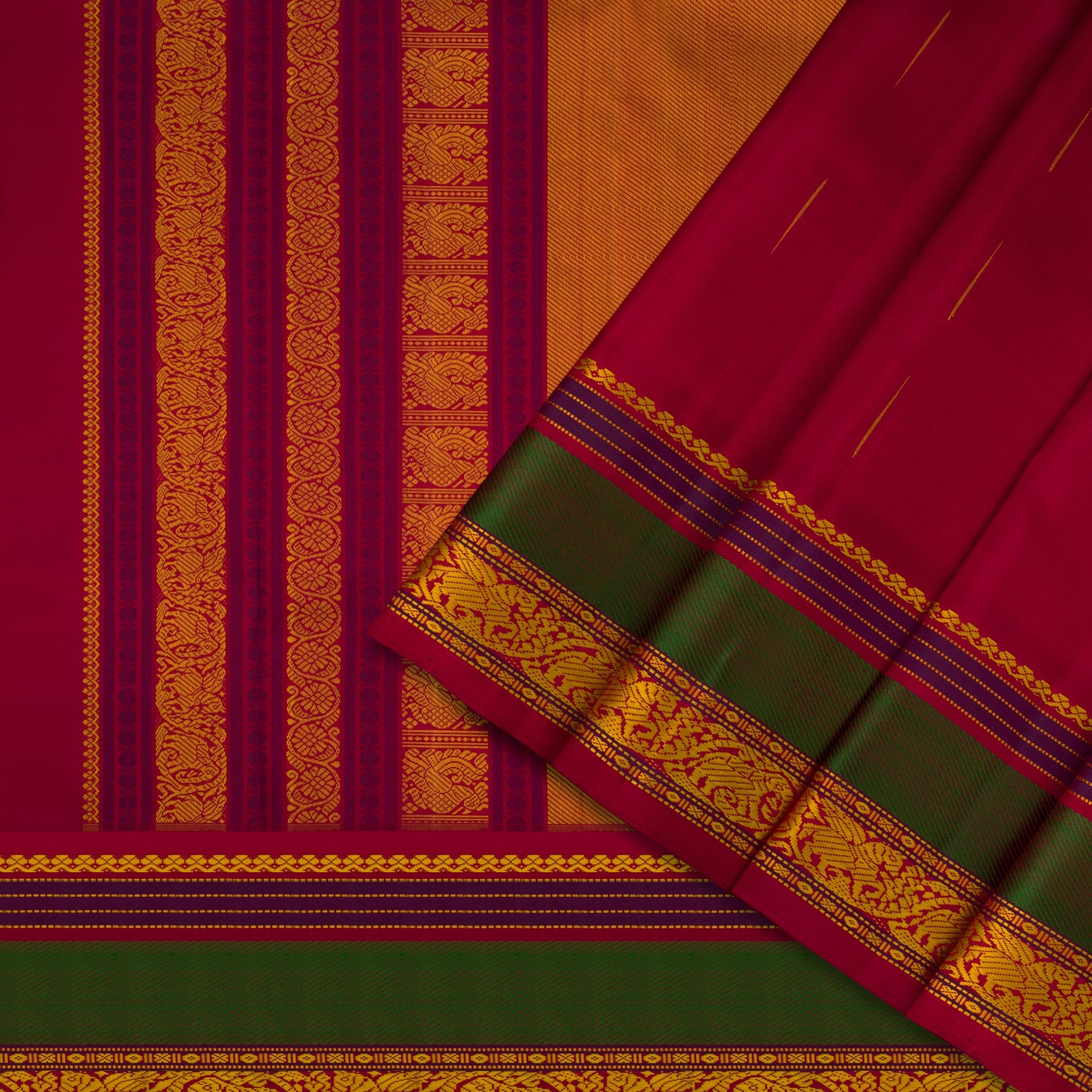 Kanakavalli Kanjivaram Silk Sari 22-040-HS001-13501 - Cover View