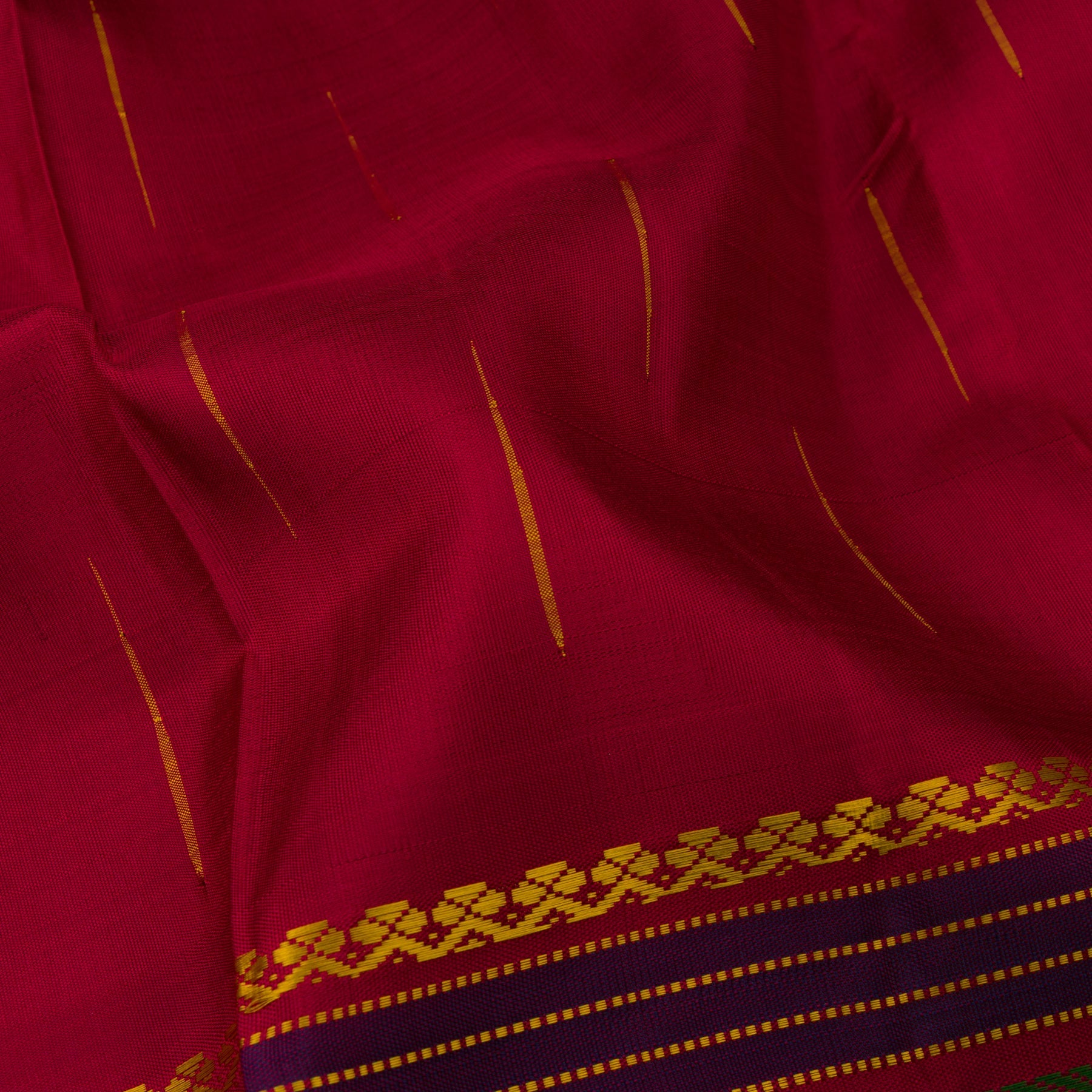 Kanakavalli Kanjivaram Silk Sari 22-040-HS001-13501 - Fabric View