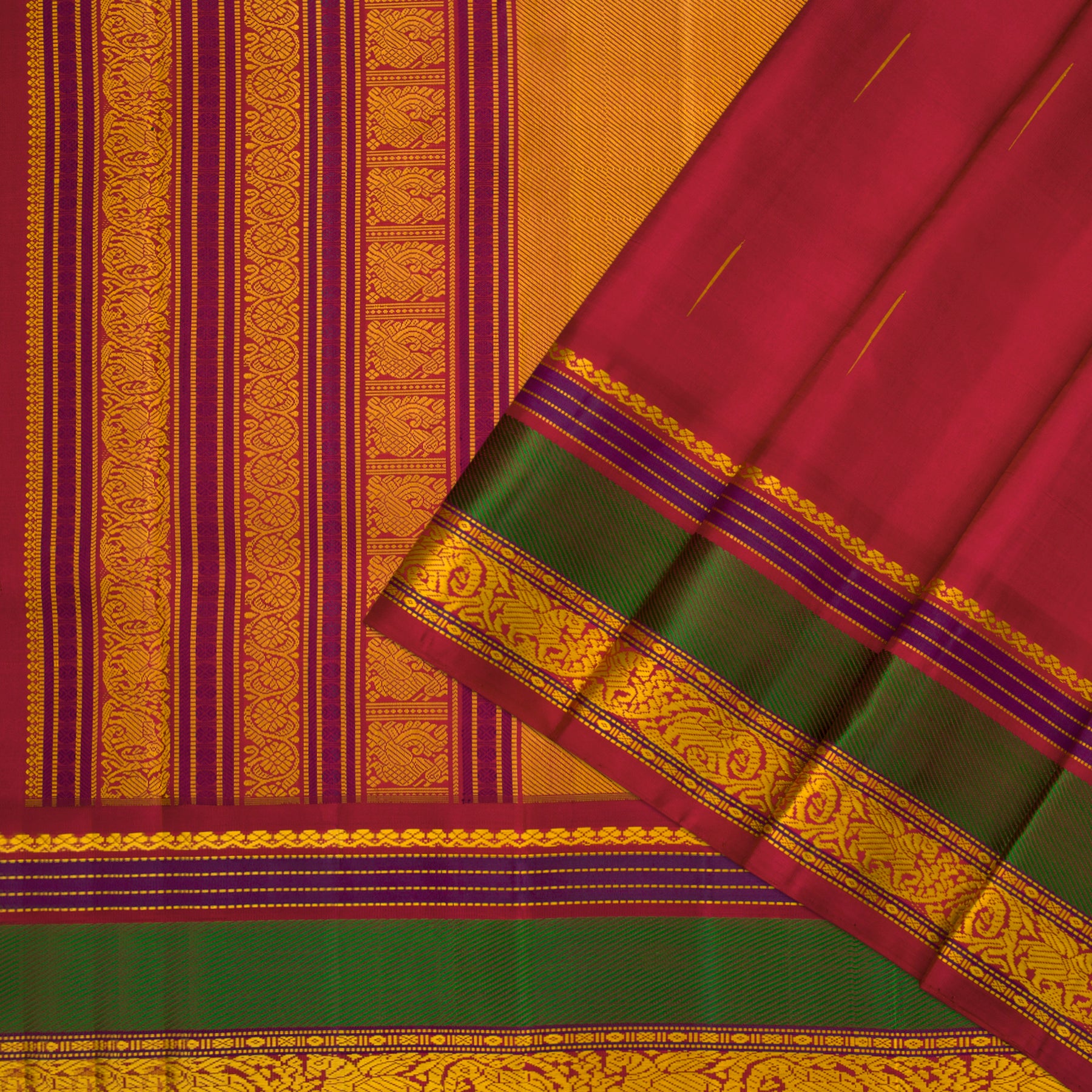 Kanakavalli Kanjivaram Silk Sari 22-040-HS001-13539 - Cover View