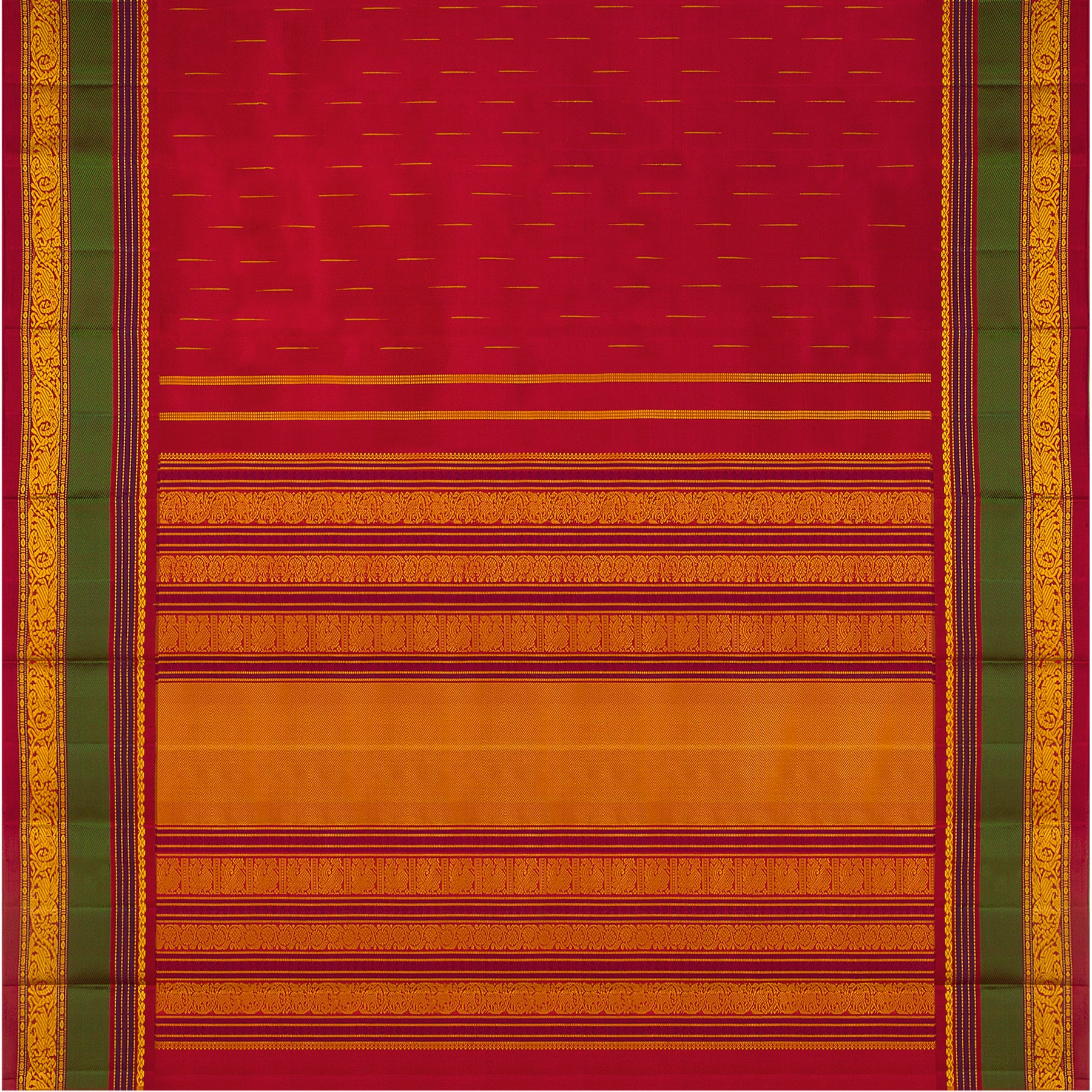 Kanakavalli Kanjivaram Silk Sari 22-040-HS001-13539 - Full View