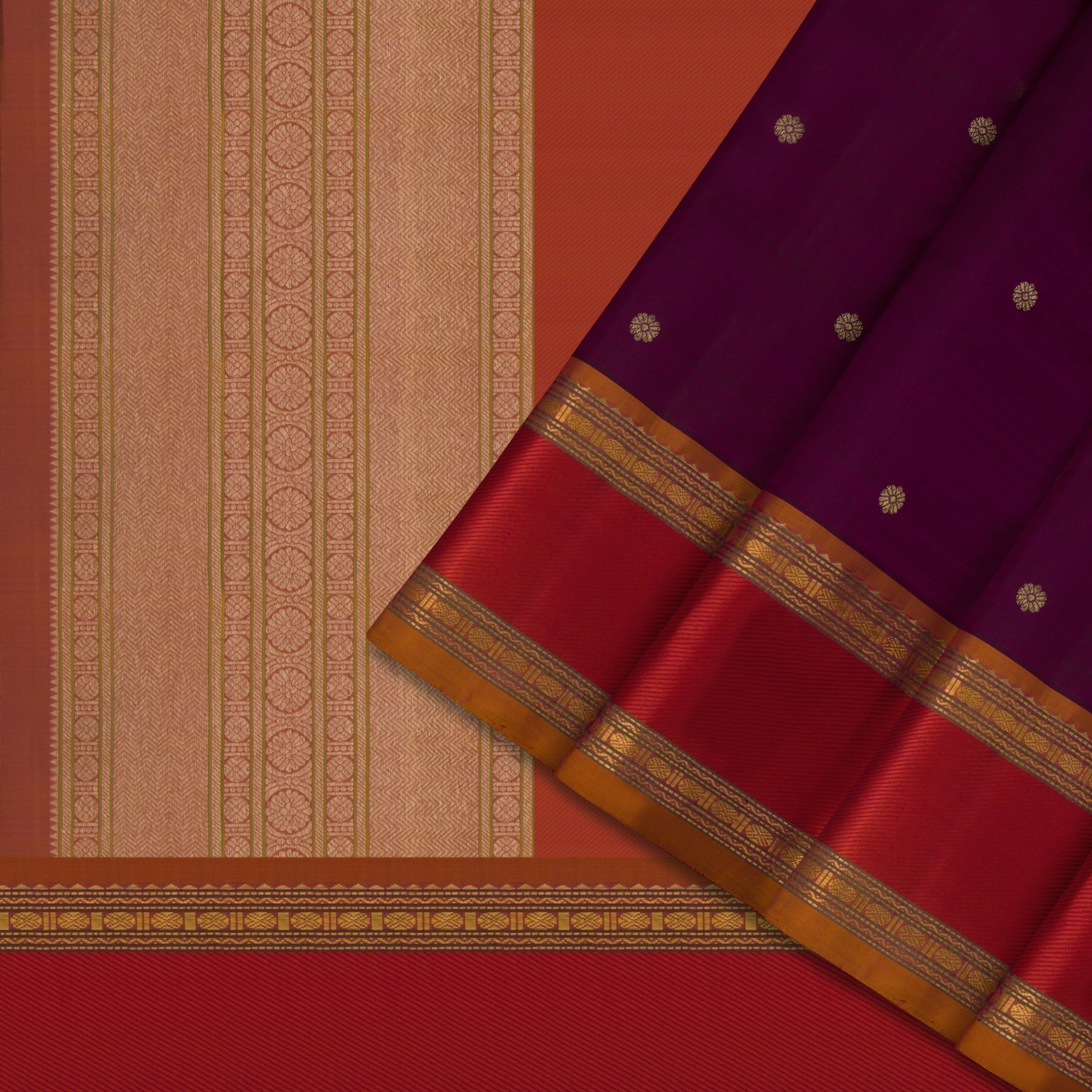 Kanakavalli Kanjivaram Silk Sari 22-040-HS001-13548 - Cover View