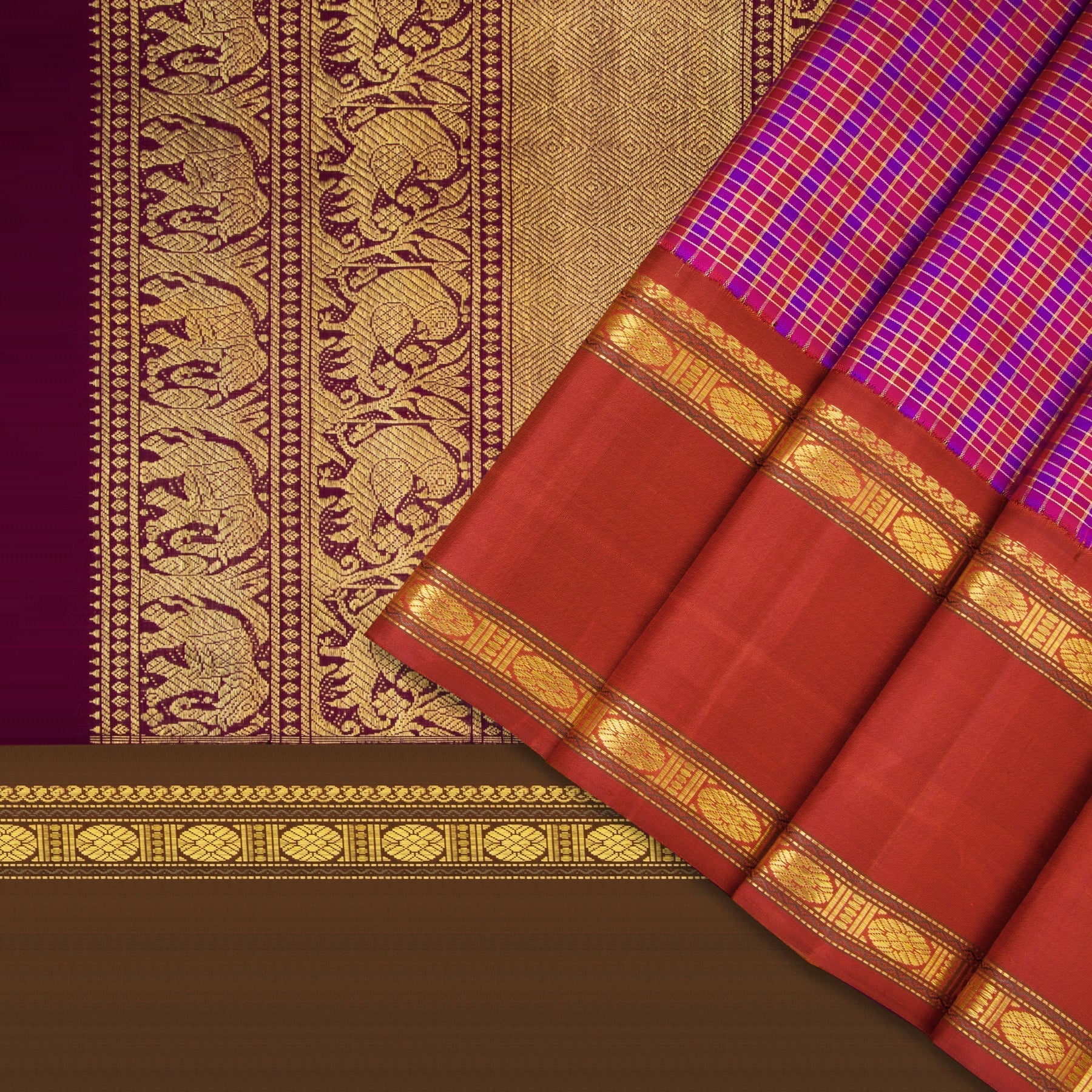 Kanakavalli Kanjivaram Silk Sari 22-040-HS001-15007 - Cover View