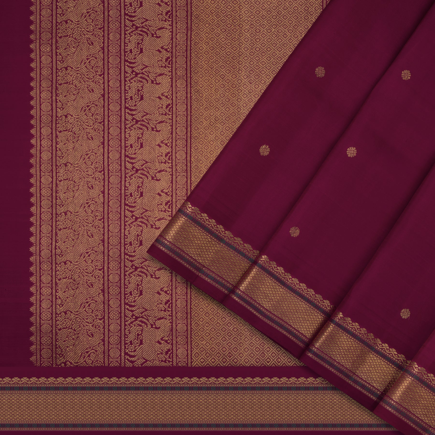 Kanakavalli Kanjivaram Silk Sari 22-040-HS001-15011 - Cover View