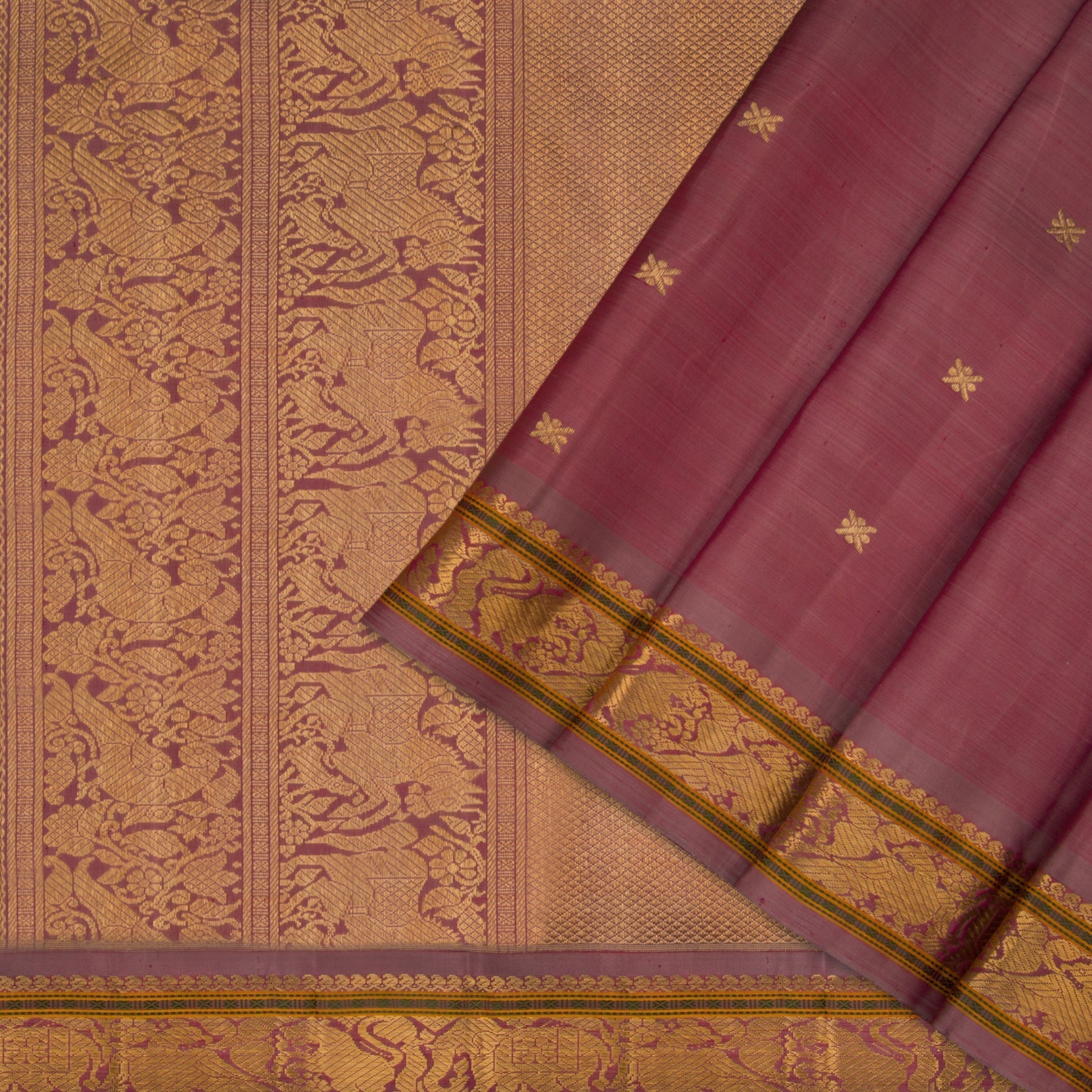  Kanakavalli Kanjivaram Silk Sari 22-041-HS001-07077 - Cover View