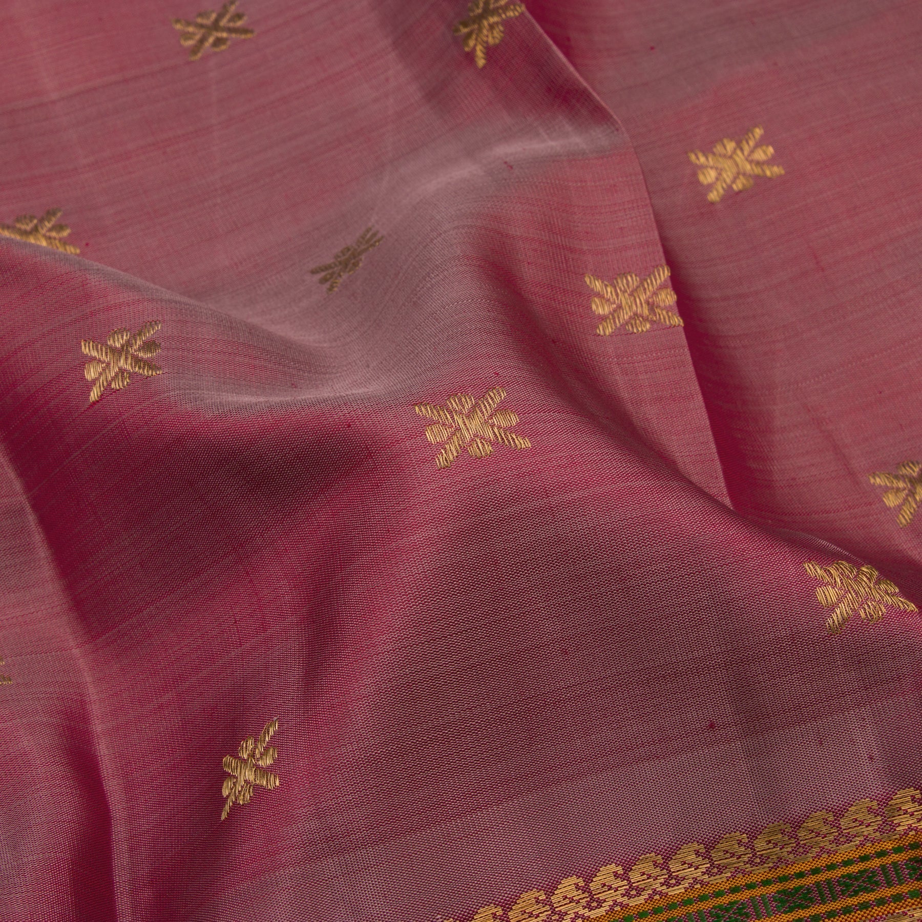  Kanakavalli Kanjivaram Silk Sari 22-041-HS001-07077 - Fabric View