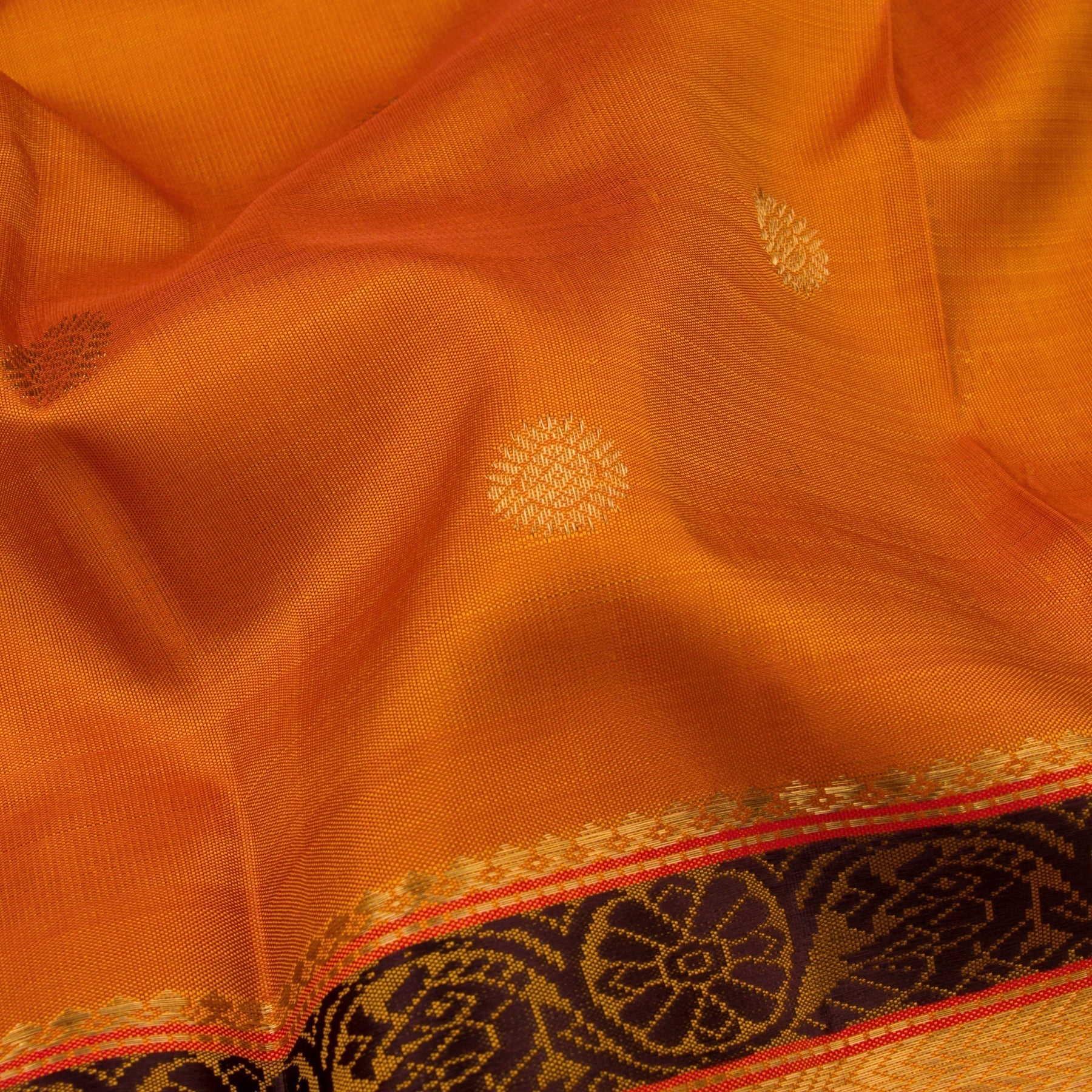 Kanakavalli Kanjivaram Silk Sari 22-041-HS001-08593 - Fabric View
