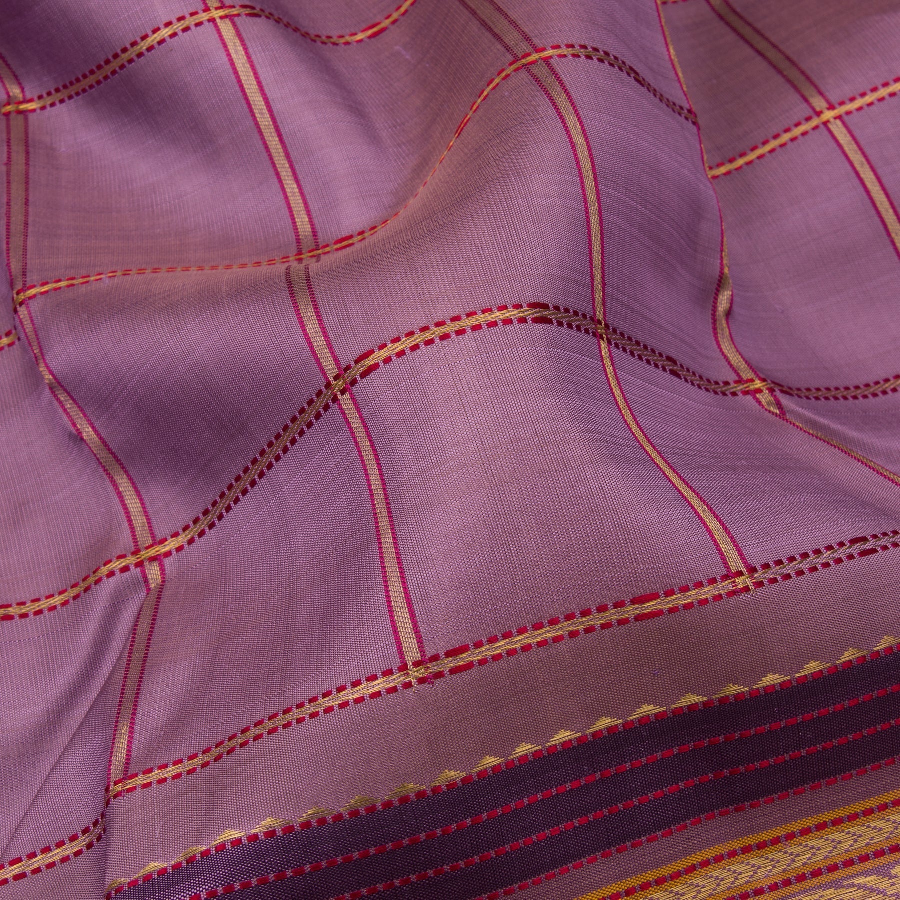 Kanakavalli Kanjivaram Silk Sari 22-041-HS001-09576 - Fabric View
