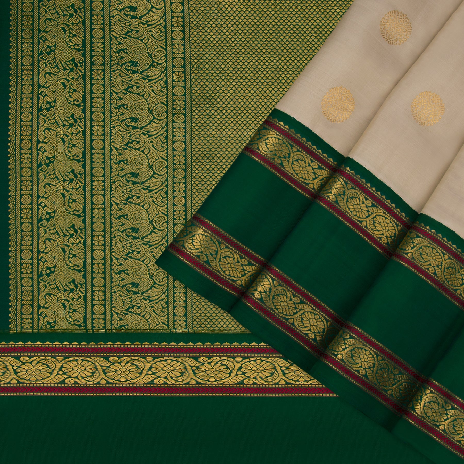 Kanakavalli Kanjivaram Silk Sari 22-041-HS001-09579 - Cover View