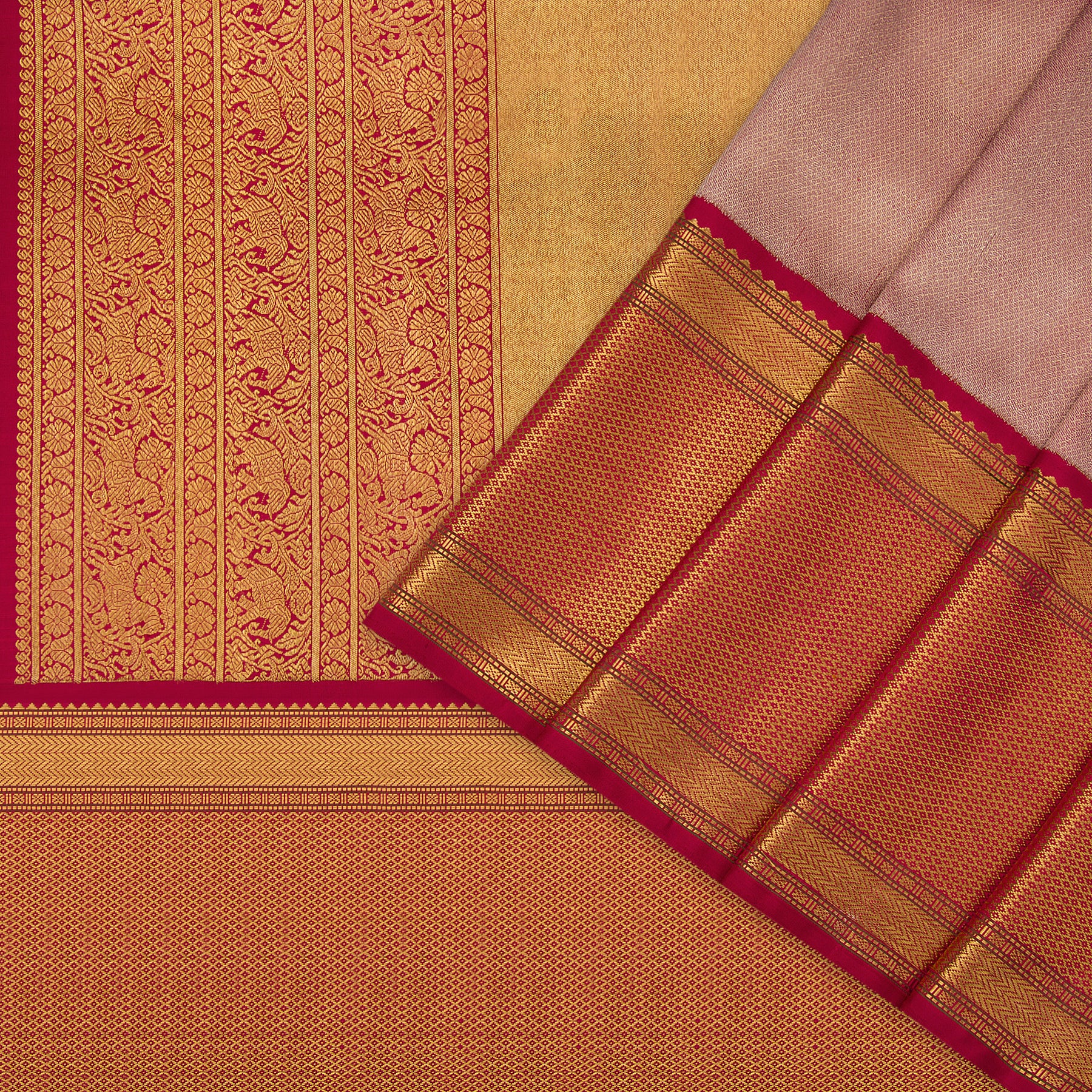 Kanakavalli Kanjivaram Silk Sari 22-041-HS001-10056 - Cover View