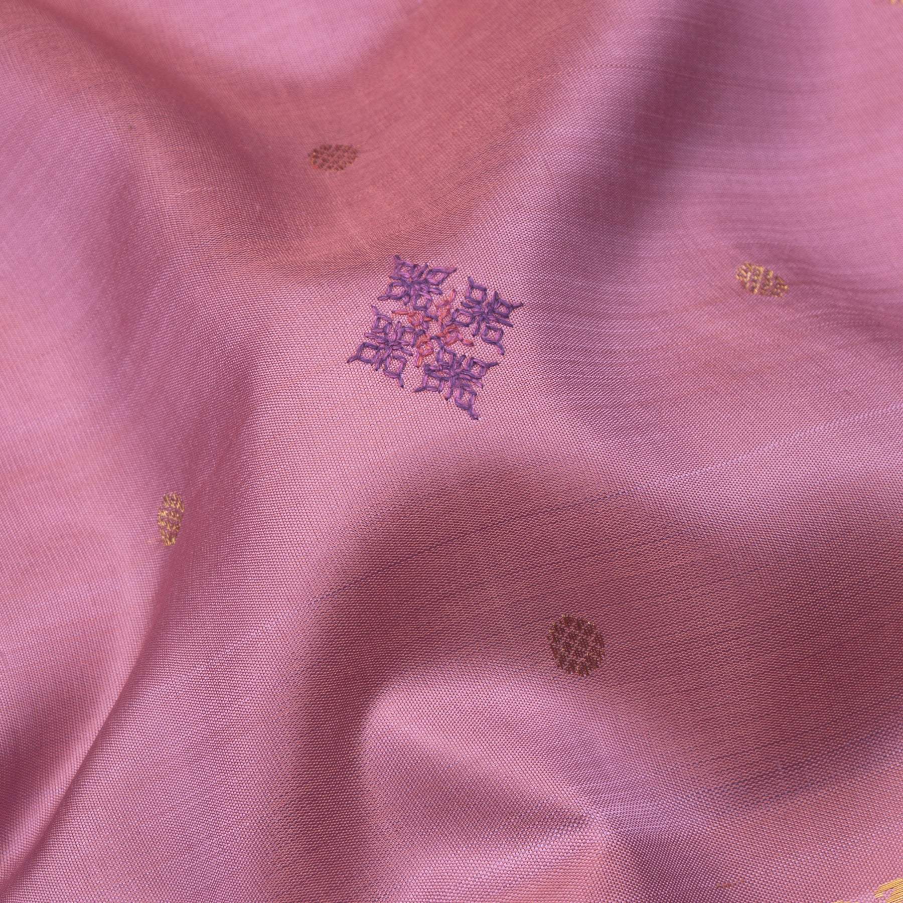 Kanakavalli X Kasuti Kanjivaram Silk Sari 22-041-HS001-13006 - Fabric View