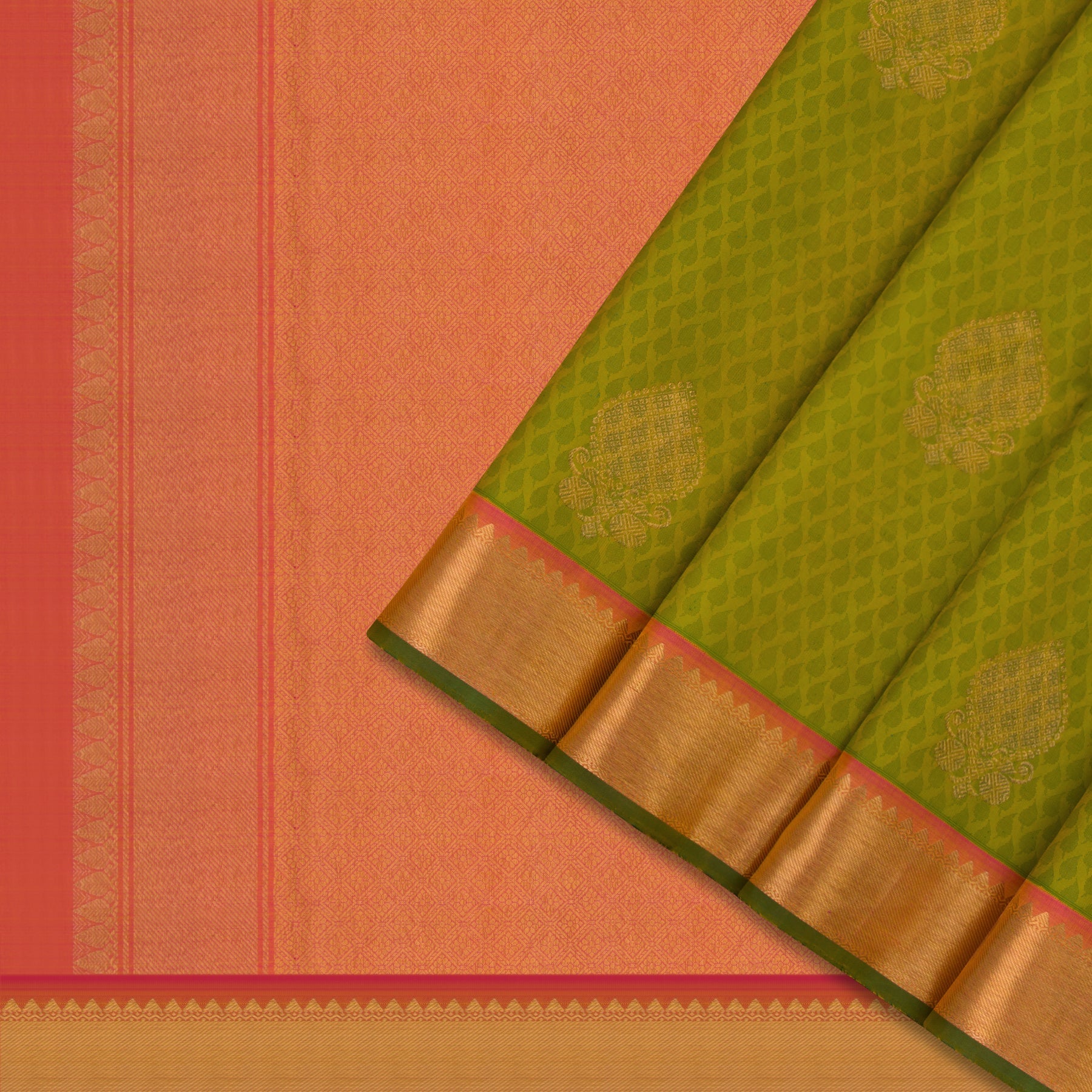 Kanakavalli Kanjivaram Silk Sari 22-090-HS001-12847 - Cover View