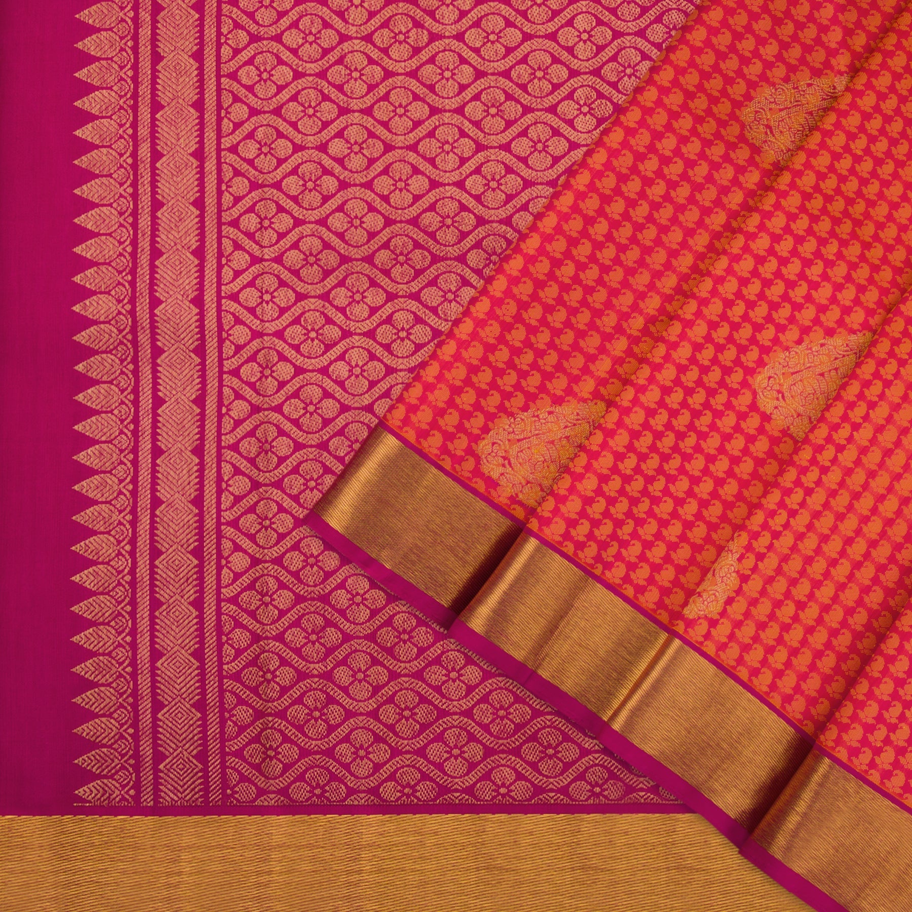 Kanakavalli Kanjivaram Silk Sari 22-092-HS001-04093 - Cover View