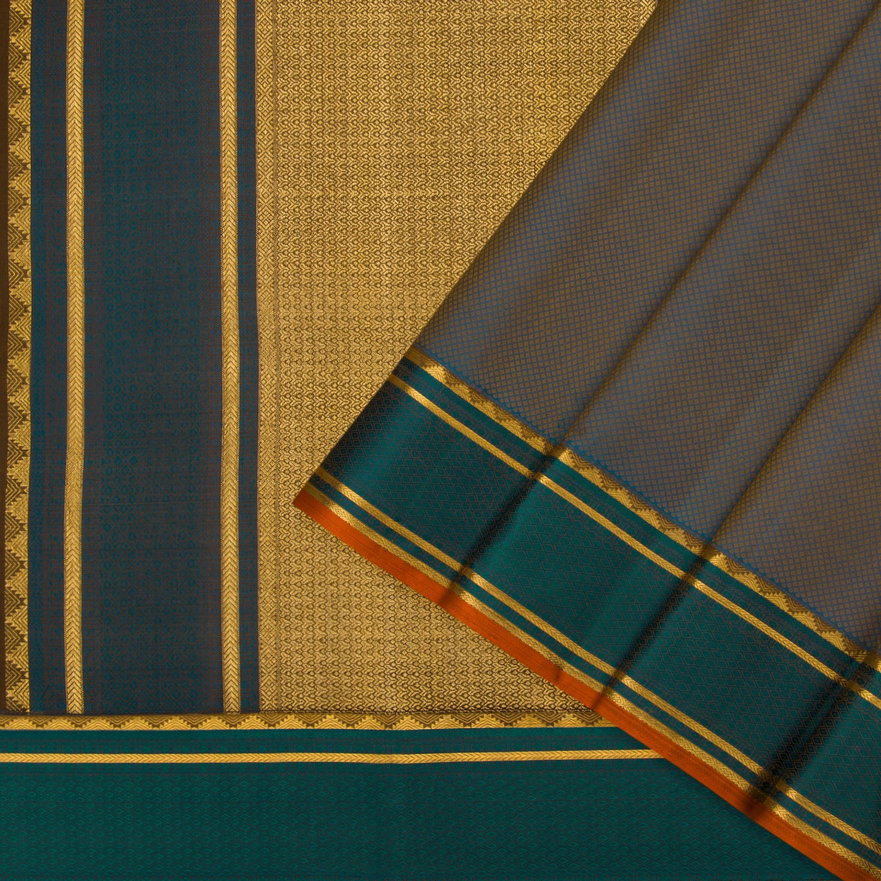 Kanakavalli Kanjivaram Silk Sari 22-100-HS001-00650 - Cover View
