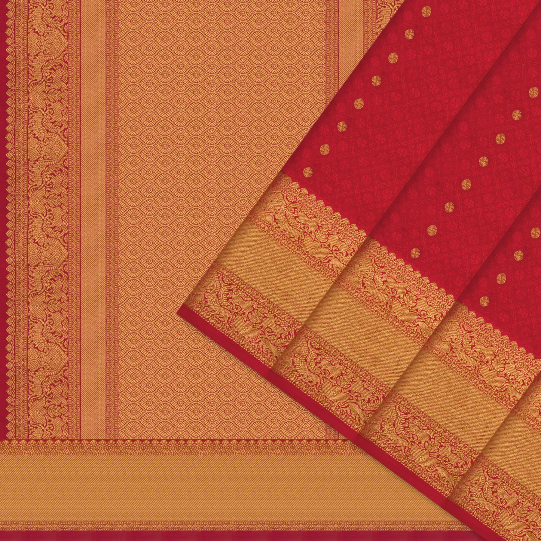 Kanakavalli Kanjivaram Silk Sari 22-100-HS001-00662 - Cover View