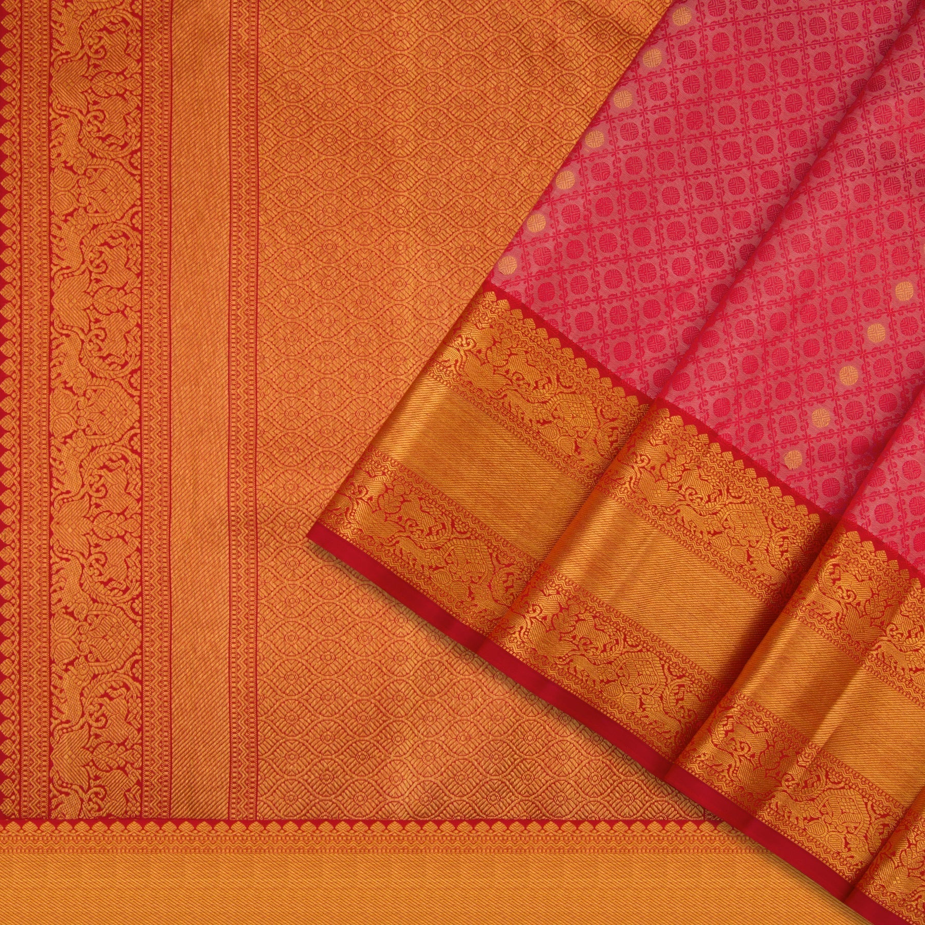 Kanakavalli Kanjivaram Silk Sari 22-100-HS001-00662 - Cover View