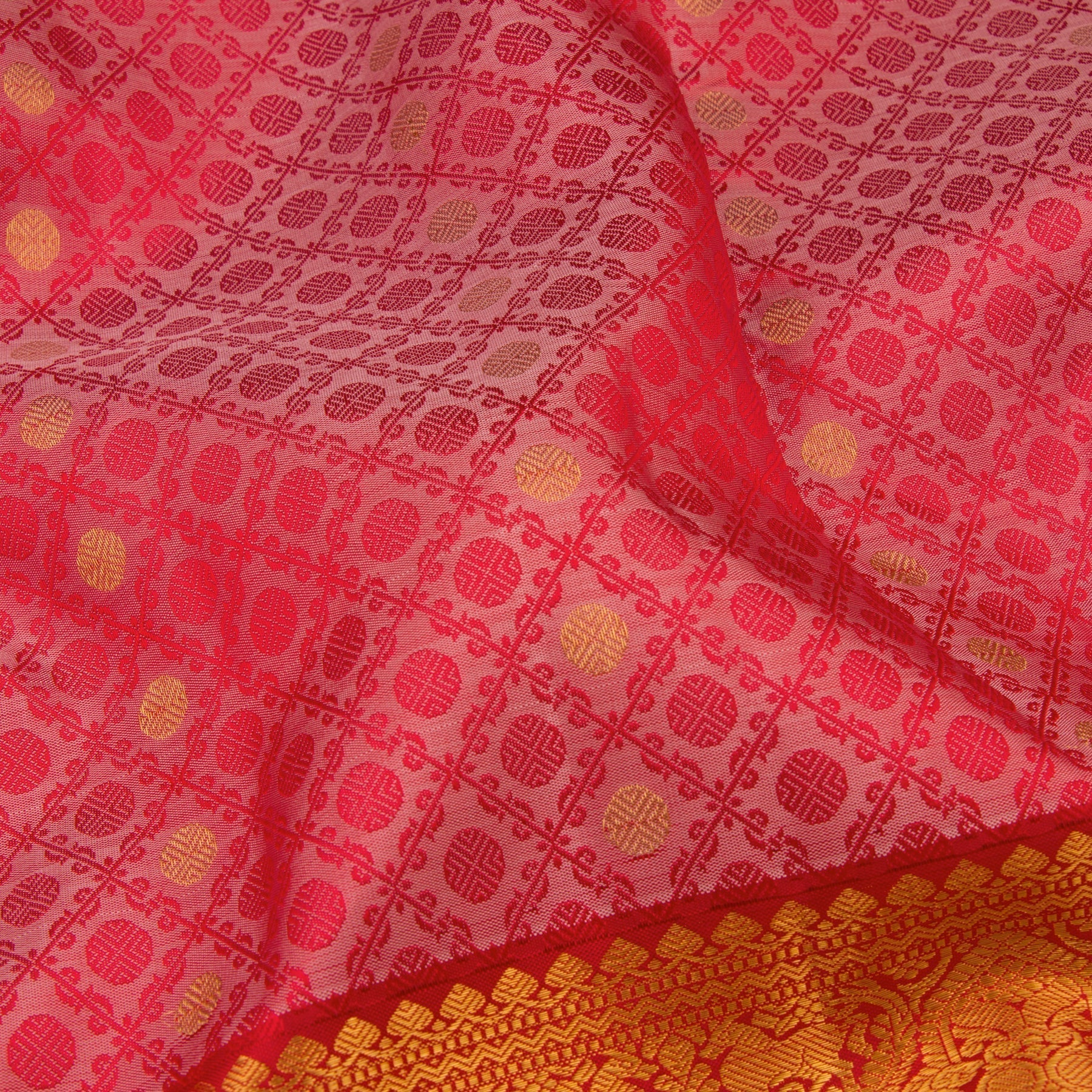 Kanakavalli Kanjivaram Silk Sari 22-100-HS001-00662 - Fabric View