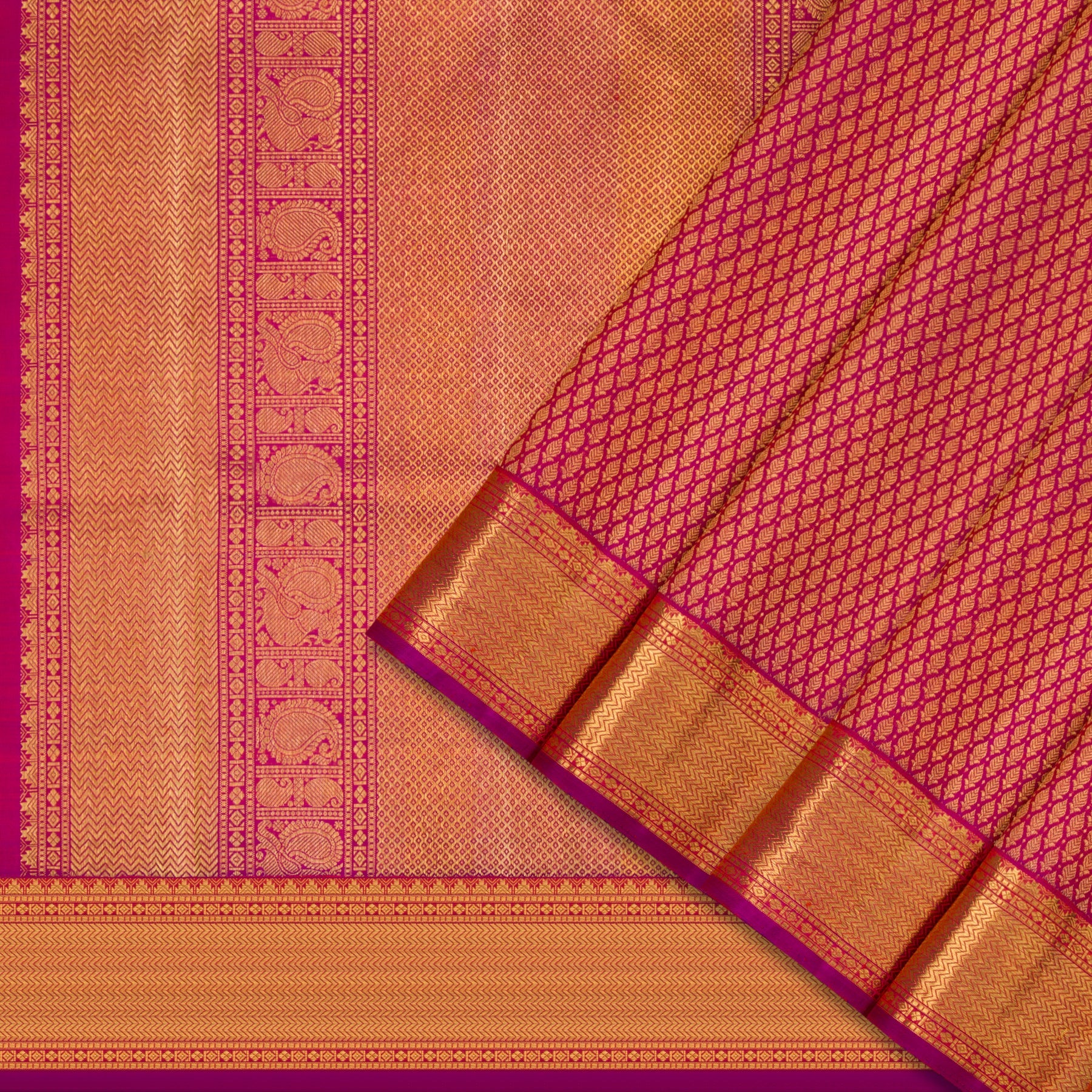 Kanakavalli Kanjivaram Silk Sari 22-100-HS001-00678 - Cover View