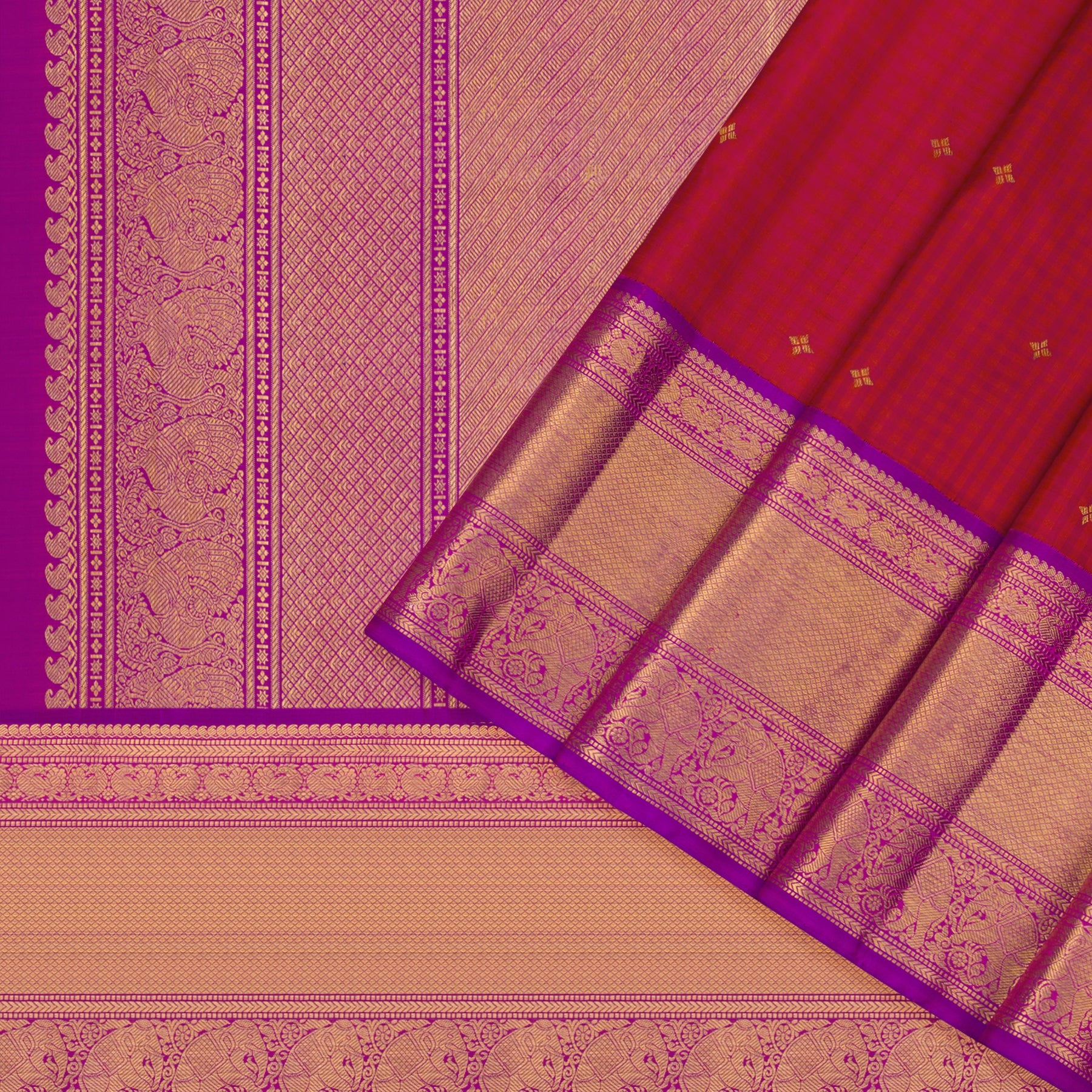 Kanakavalli Kanjivaram Silk Sari 22-100-HS001-01607 - Cover View