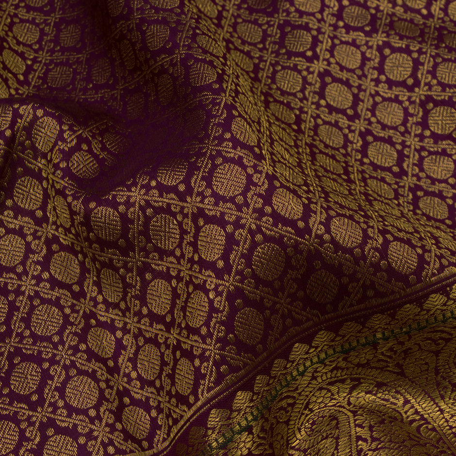 Kanakavalli Kanjivaram Silk Sari 22-100-HS001-04703 - Fabric View