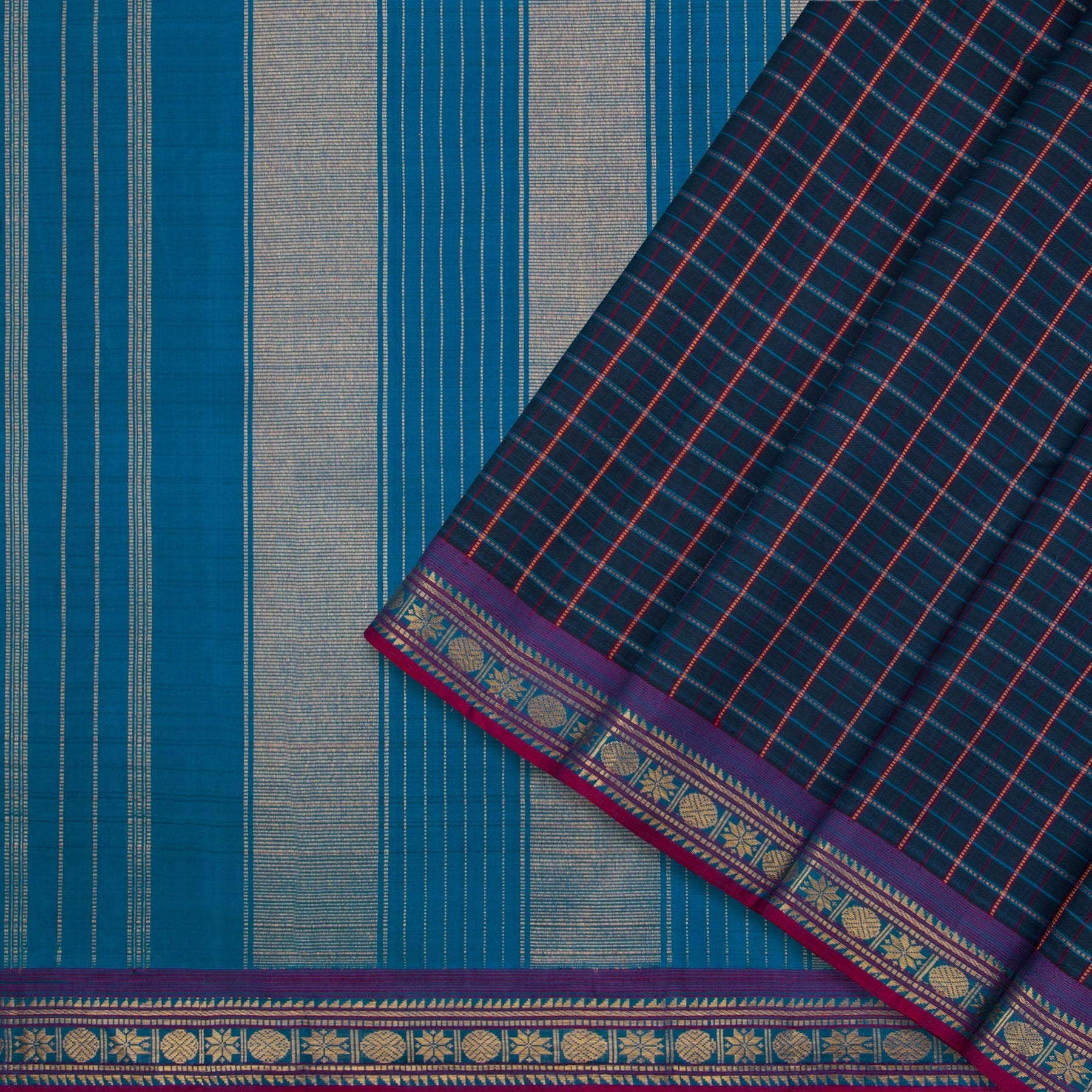 Kanakavalli Kanjivaram Silk Sari 22-100-HS001-06792 - Cover View