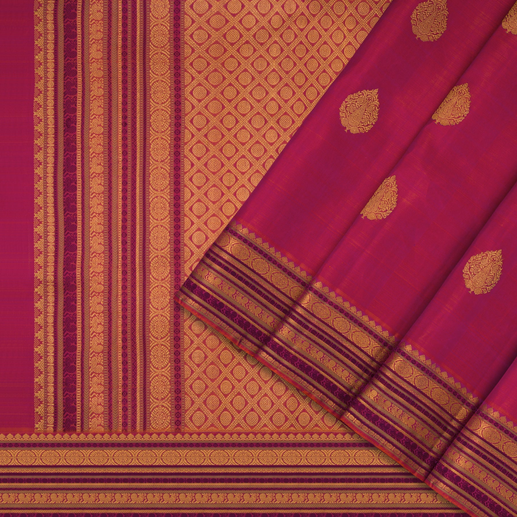 Kanakavalli Kanjivaram Silk Sari 22-100-HS001-08750 - Cover View
