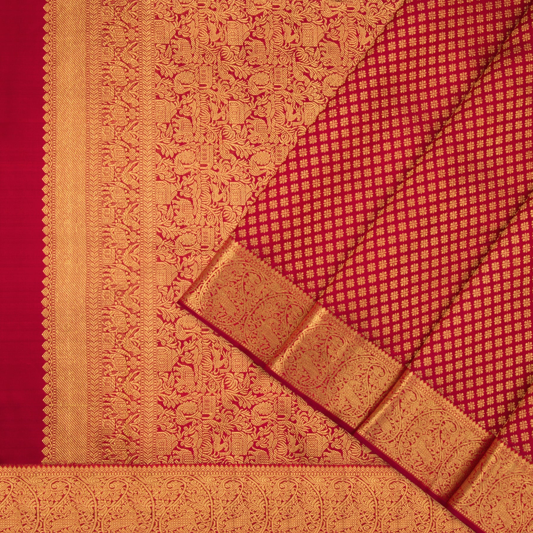 Kanakavalli Kanjivaram Silk Sari 22-100-HS001-11838 - Cover View