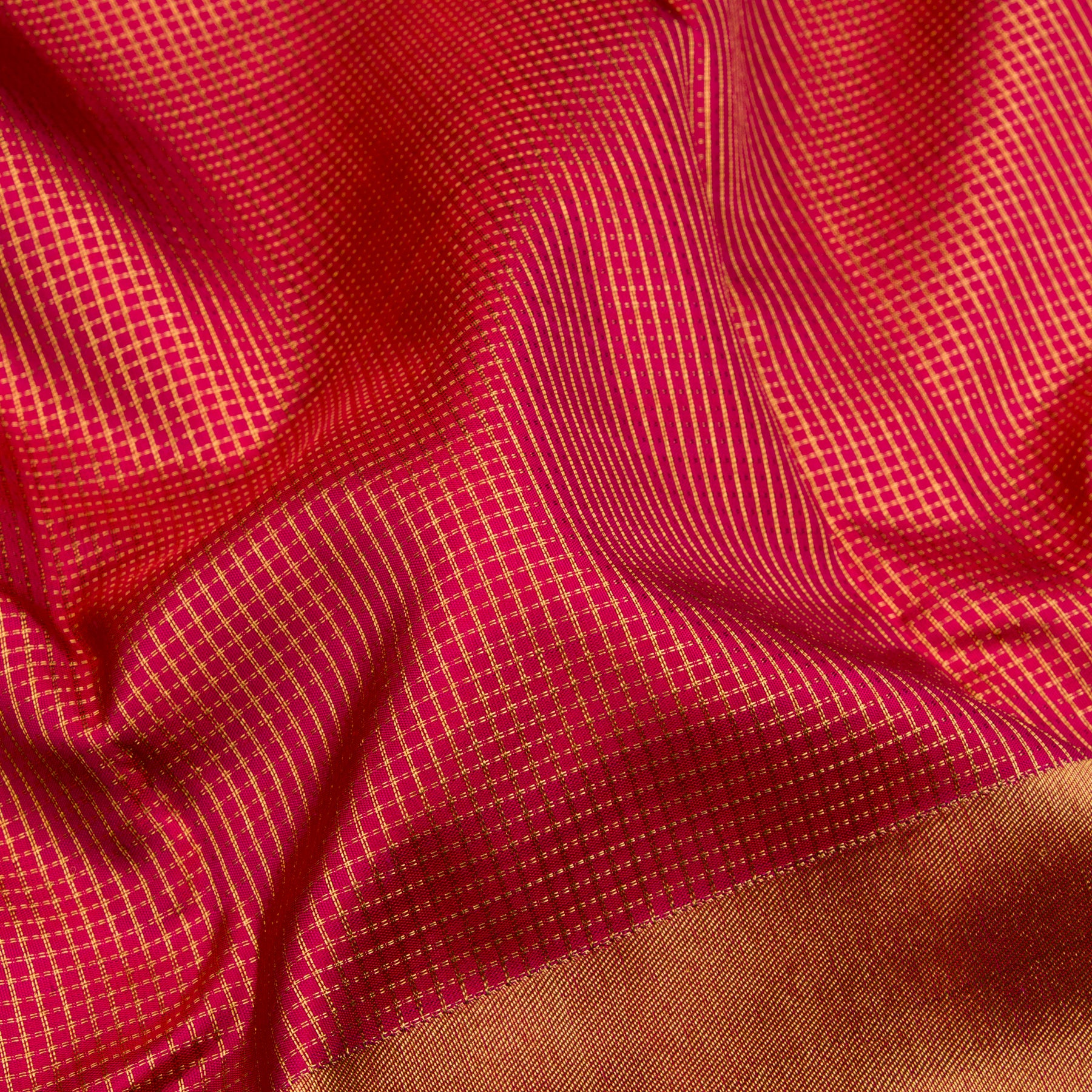Kanakavalli Kanjivaram Silk Sari 22-100-HS001-11848 - Fabric View