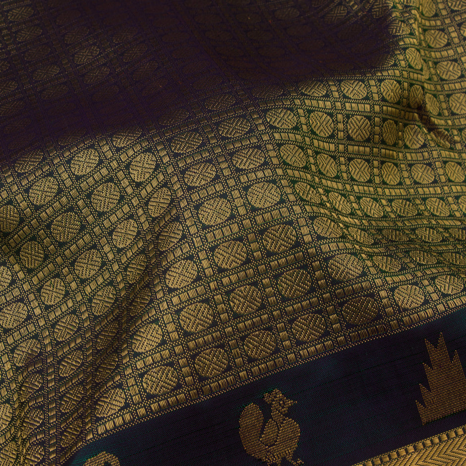 Kanakavalli Kanjivaram Silk Sari 22-100-HS001-11850 - Fabric View