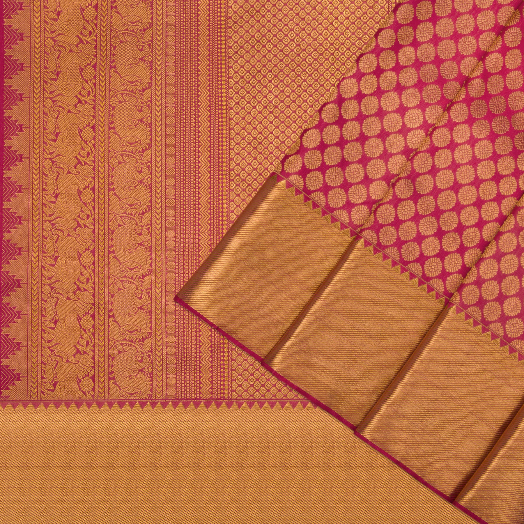Kanakavalli Kanjivaram Silk Sari 22-100-HS001-11856 - Cover View