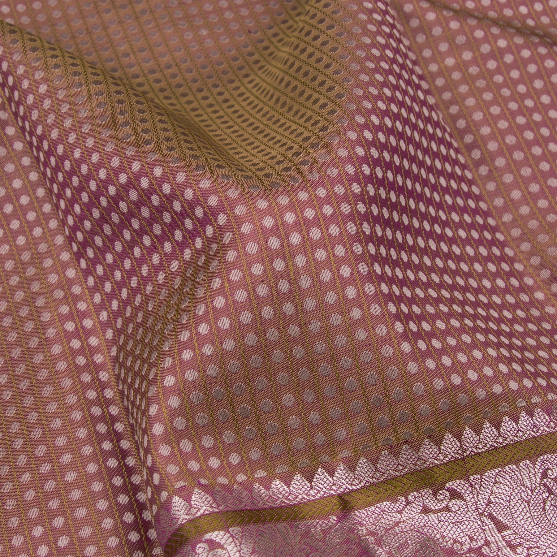 Kanakavalli Kanjivaram Silk Sari 22-100-HS001-11863 - Fabric View