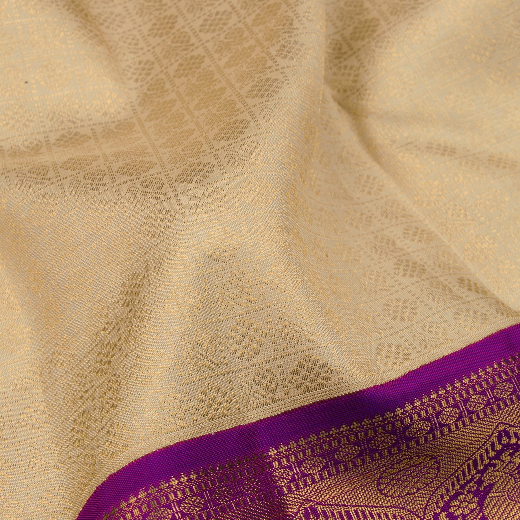 Kanakavalli Kanjivaram Silk Sari 22-110-HS001-00873 - Fabric View