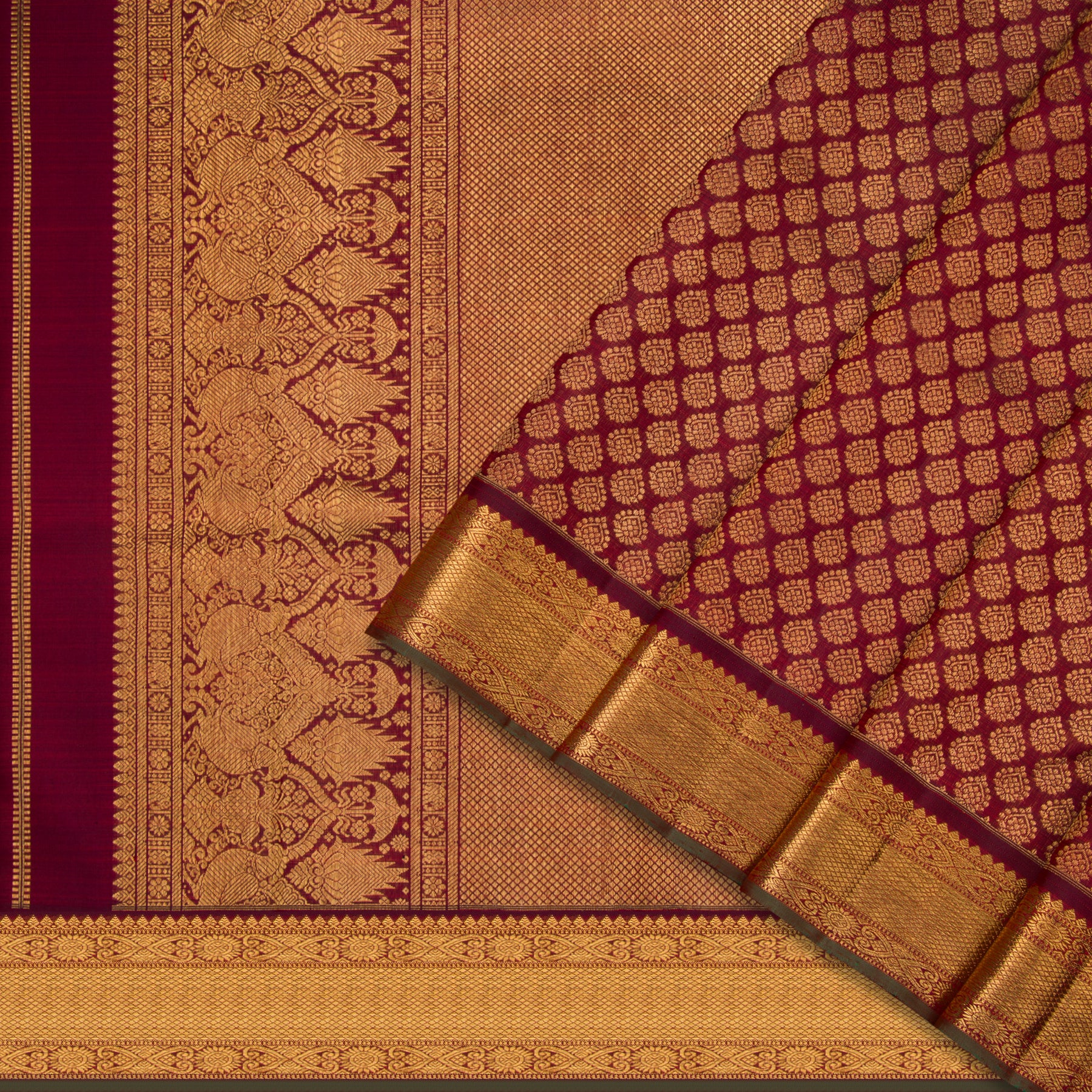 Kanakavalli Kanjivaram Silk Sari 22-110-HS001-00938 - Cover View