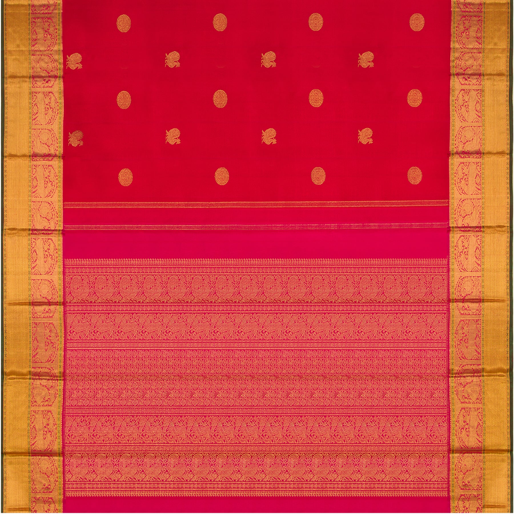 Kanakavalli Kanjivaram Silk Sari 22-110-HS001-01695 - Full View