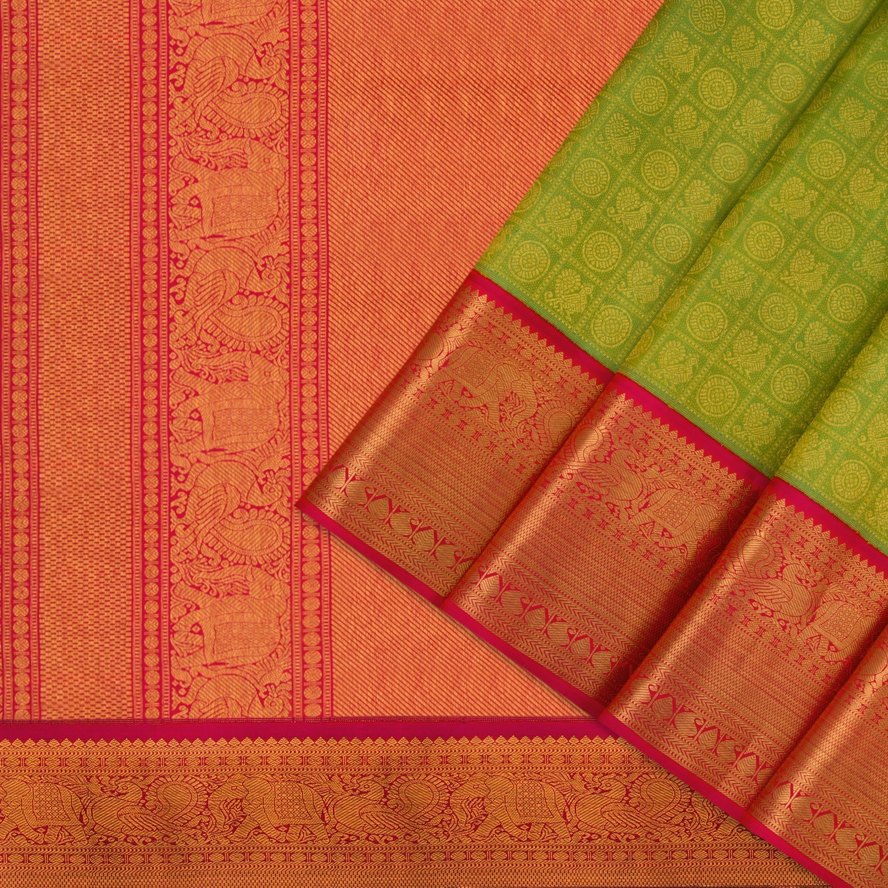 Kanakavalli Kanjivaram Silk Sari 22-110-HS001-02200 - Cover View