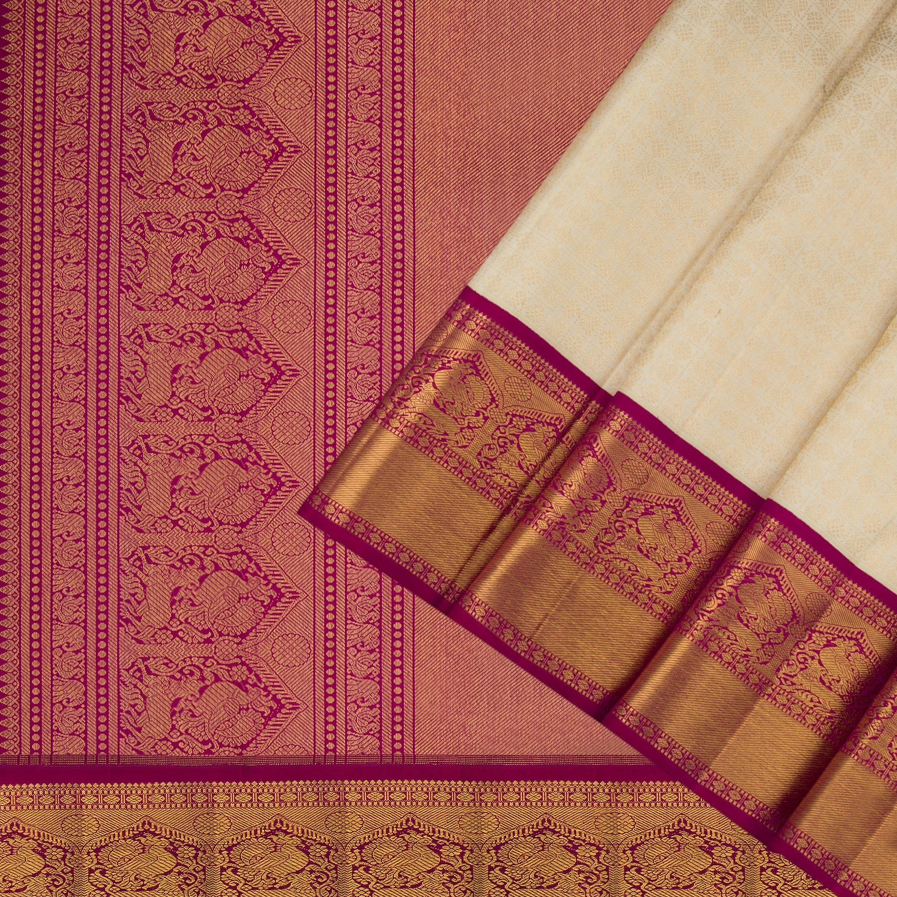 Kanakavalli Kanjivaram Silk Sari 22-110-HS001-02708 - Cover View