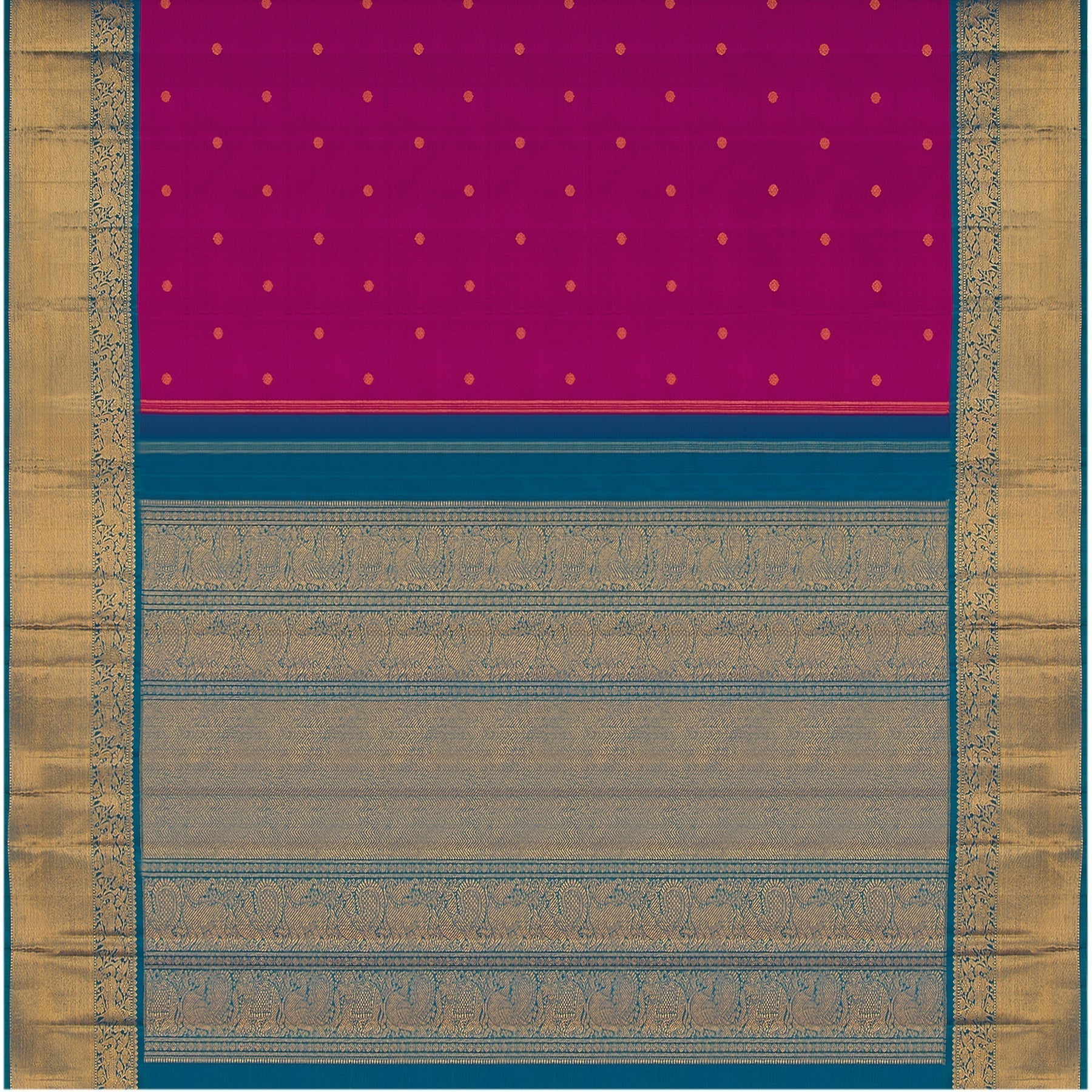 Kanakavalli Kanjivaram Silk Sari 22-110-HS001-02979 - Full View