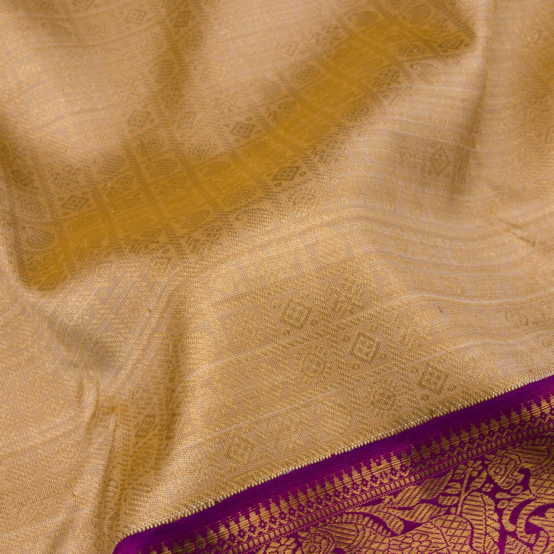 Kanakavalli Kanjivaram Silk Sari 22-110-HS001-03766 - Fabric View