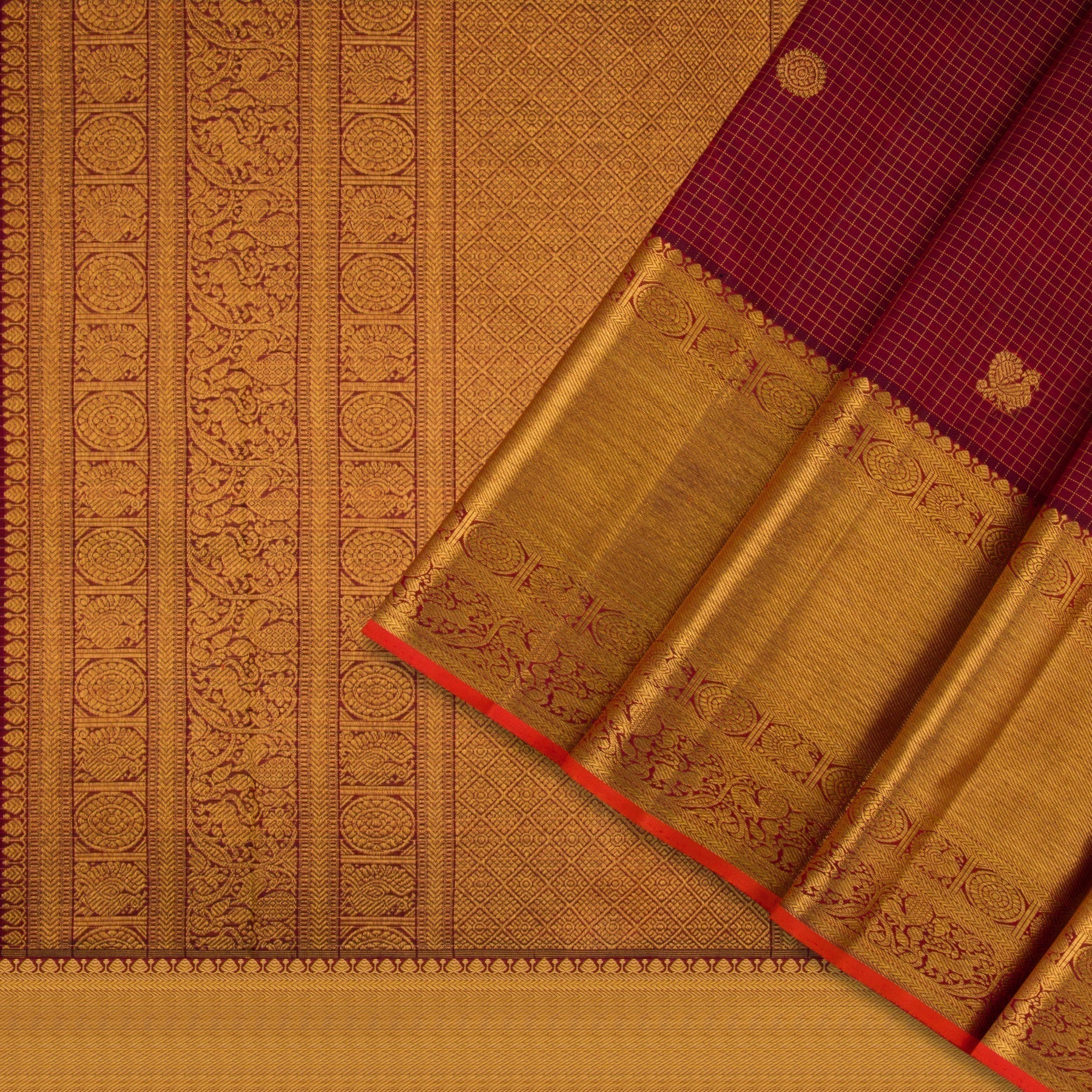 Kanakavalli Kanjivaram Silk Sari 22-110-HS001-03768 - Cover View
