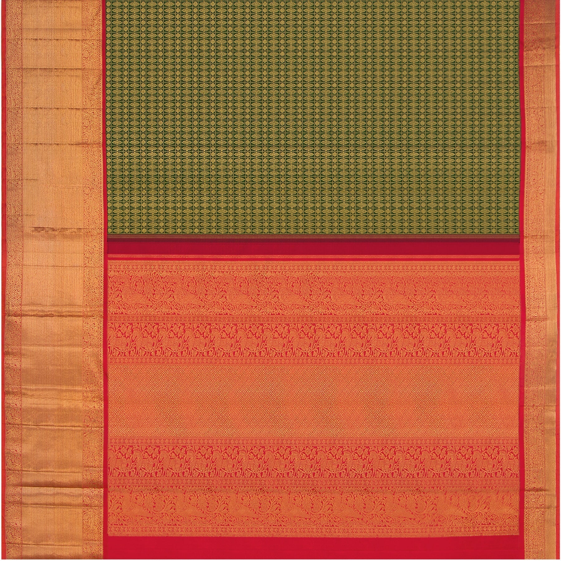 Kanakavalli Kanjivaram Silk Sari 22-110-HS001-04143 - Full View