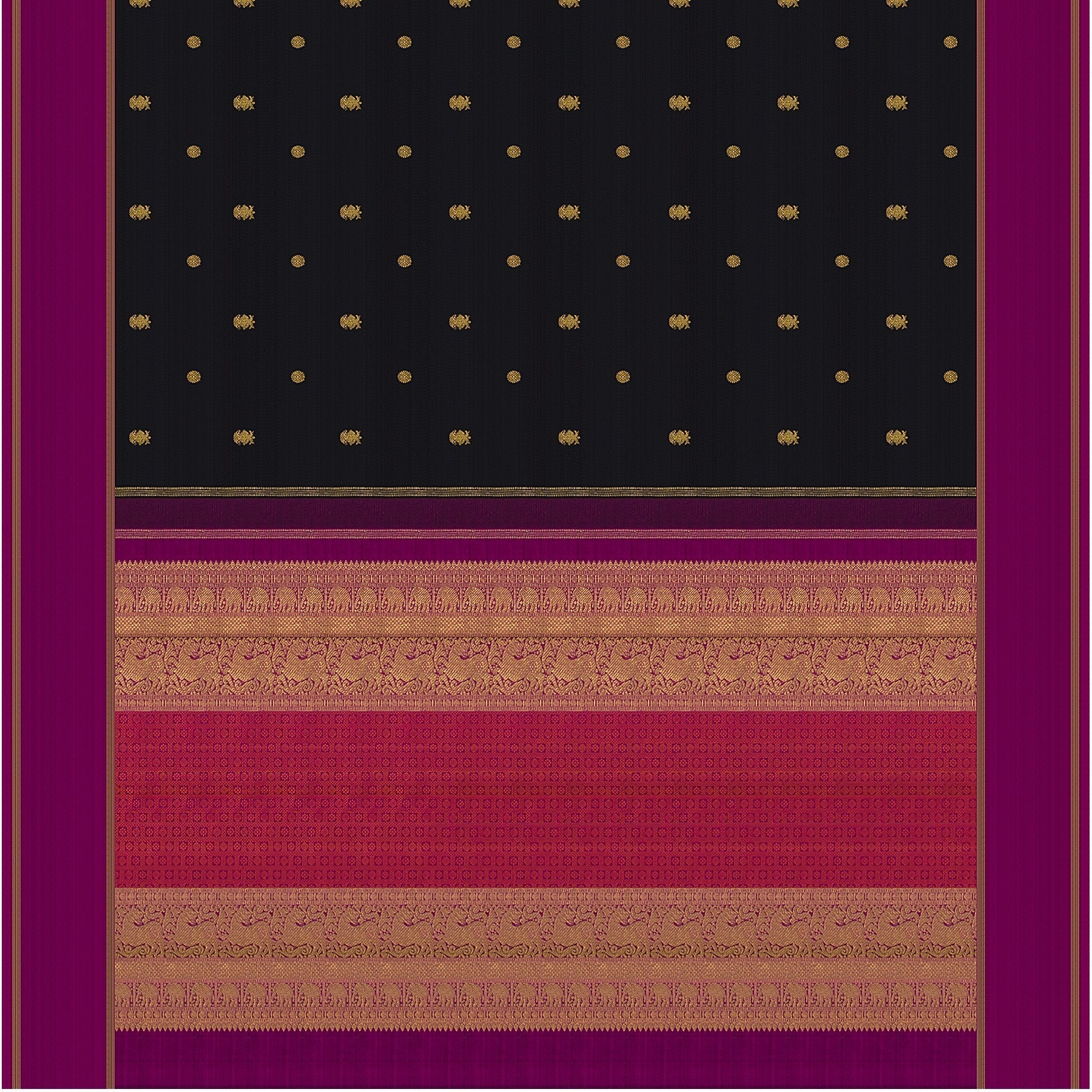Kanakavalli Kanjivaram Silk Sari 22-110-HS001-04988 - Full View