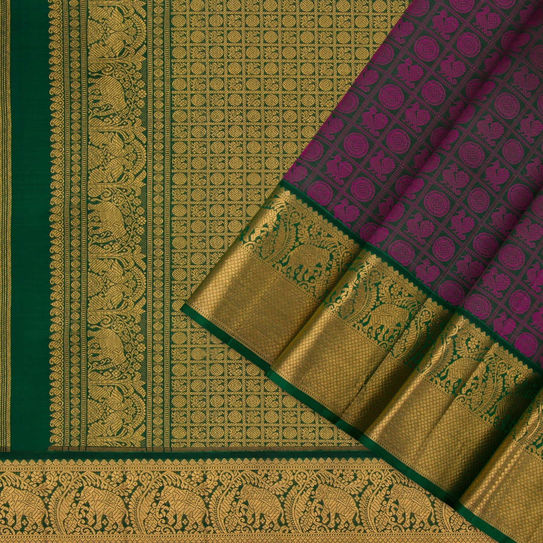 Kanakavalli Kanjivaram Silk Sari 22-110-HS001-05956 - Cover View
