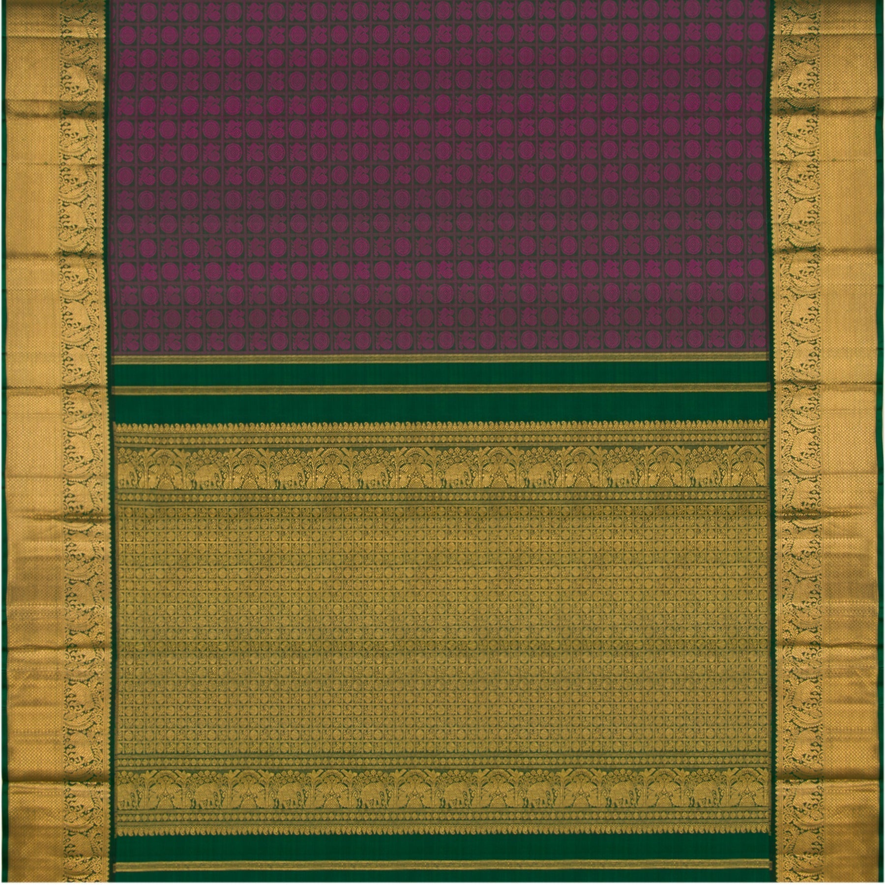 Kanakavalli Kanjivaram Silk Sari 22-110-HS001-05956 - Full View
