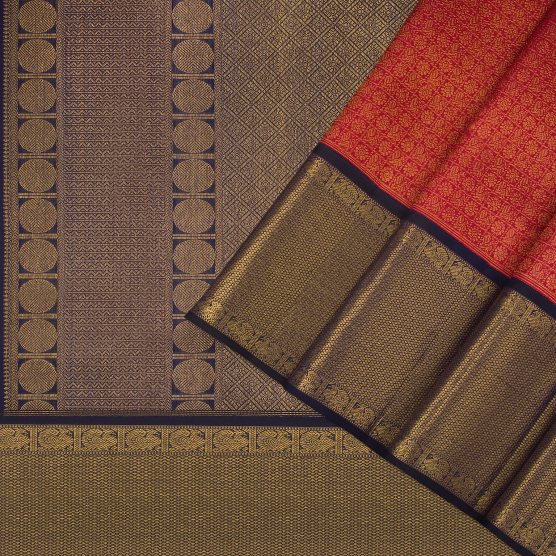 Kanakavalli Kanjivaram Silk Sari 22-110-HS001-06605 - Cover View