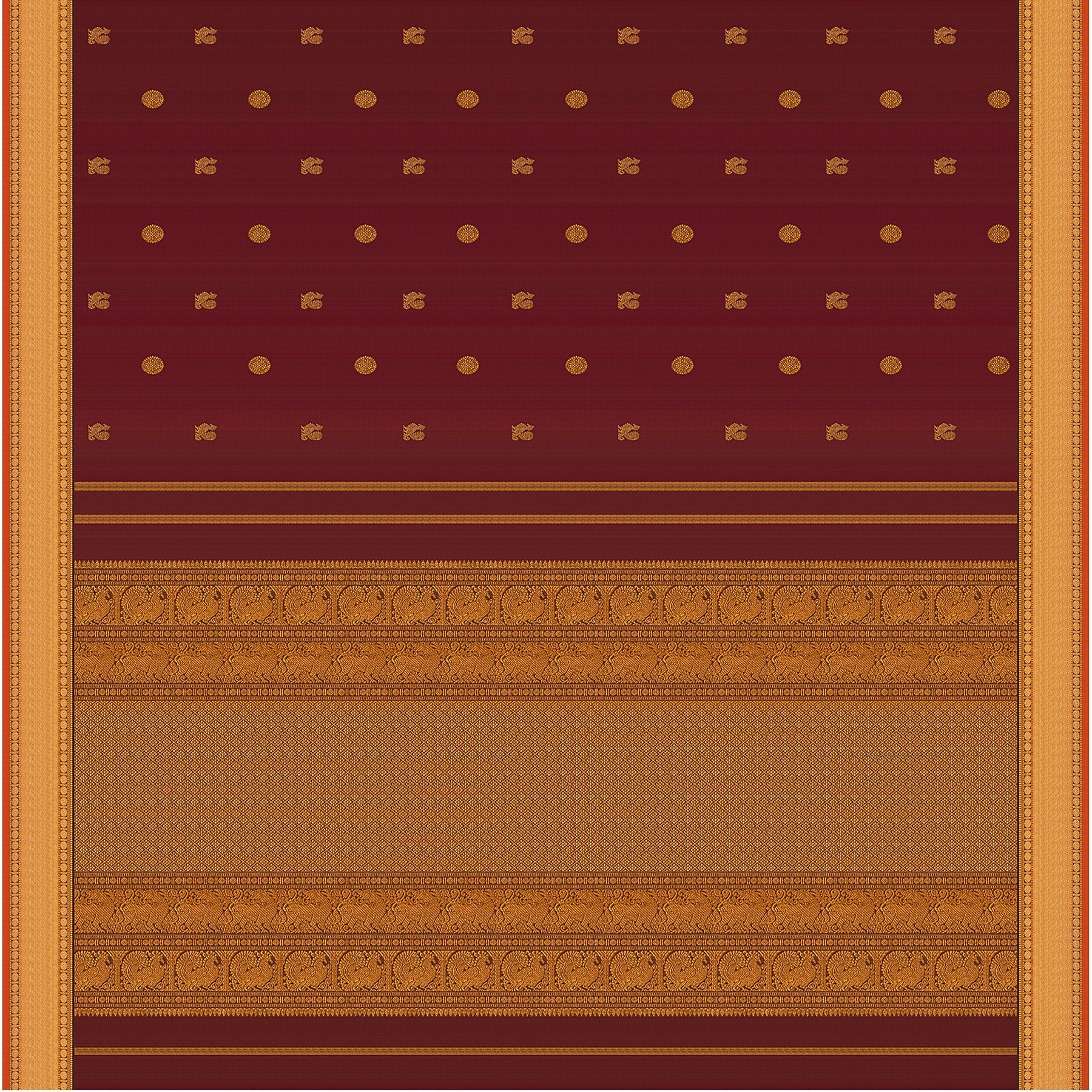 Kanakavalli Kanjivaram Silk Sari 22-110-HS001-07484 - Full View